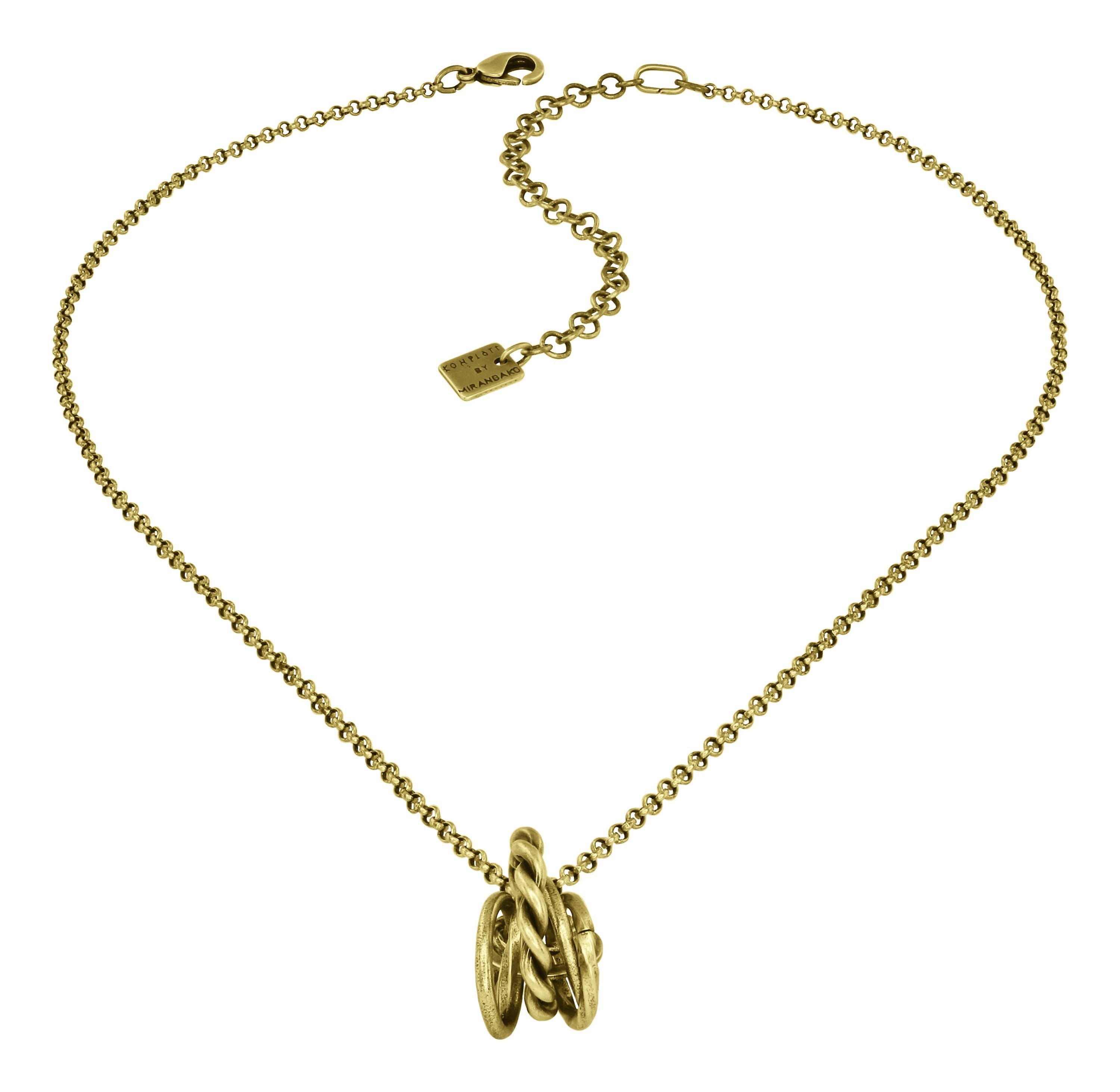 image for Necklace Pendant Rings & Rhythm Brass  