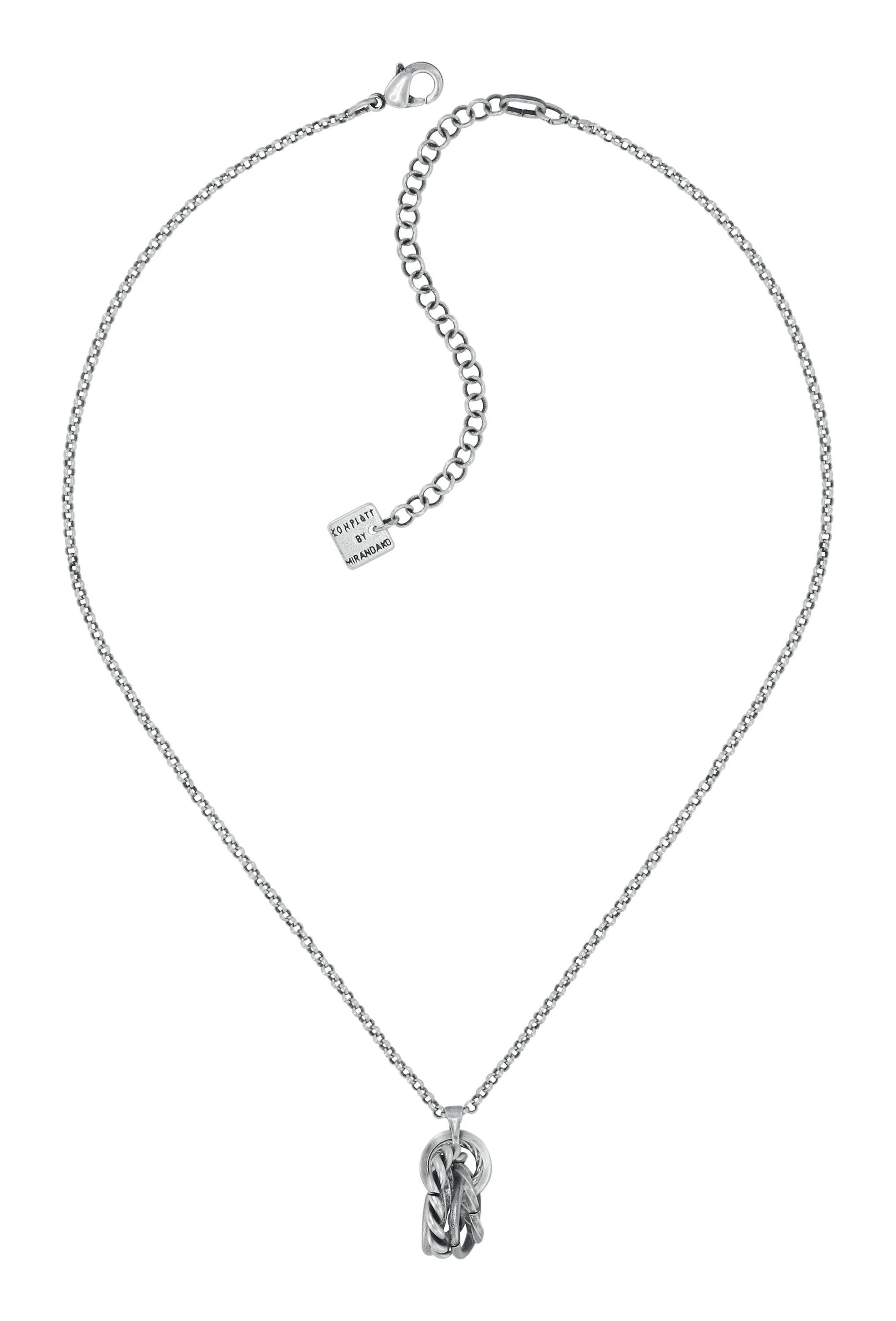 image for Necklace Pendant Rings & Rhythm Silver  