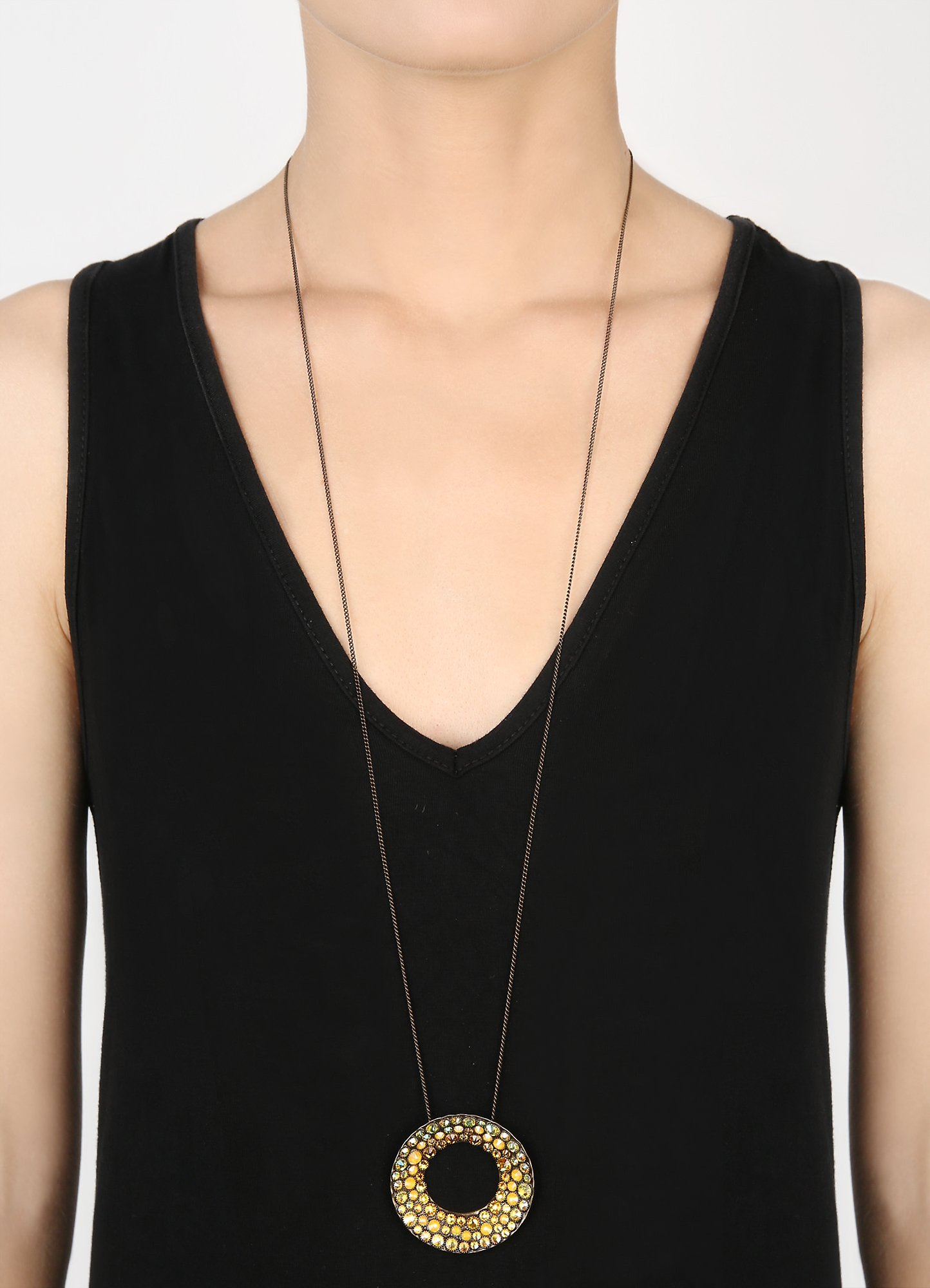 image pour Collier pendant (long) Inside Out Jaune  size XL