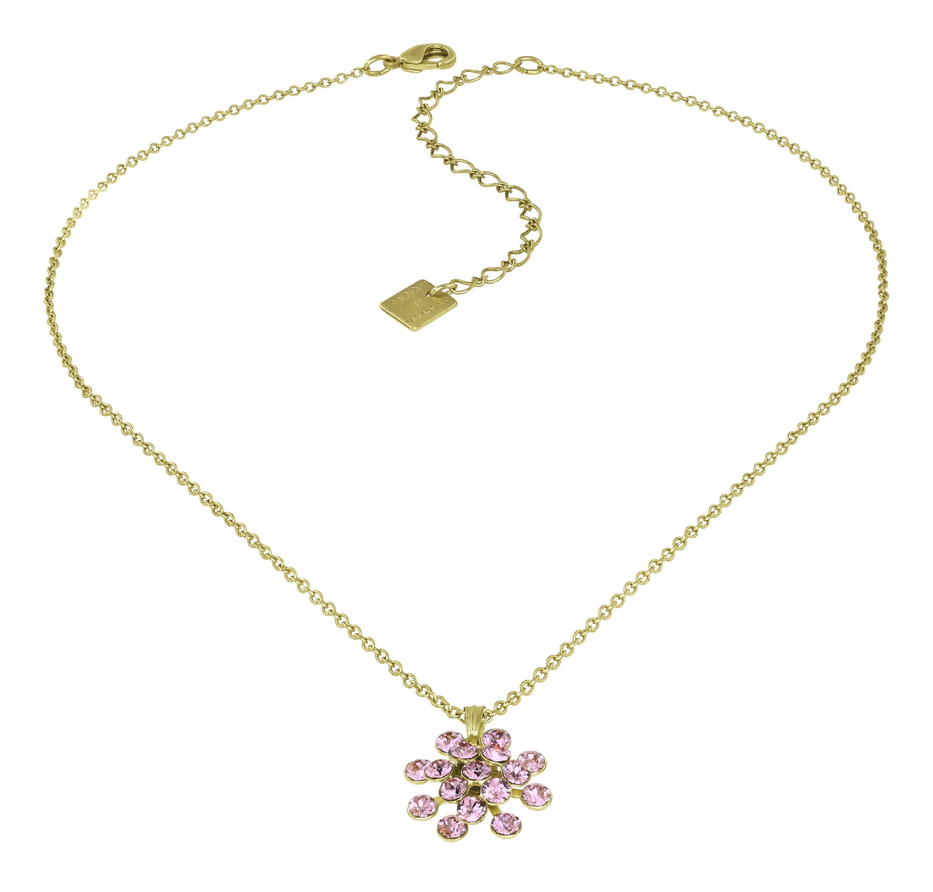 image pour Collier pendant Magic Fireball Rose vintage rose mini