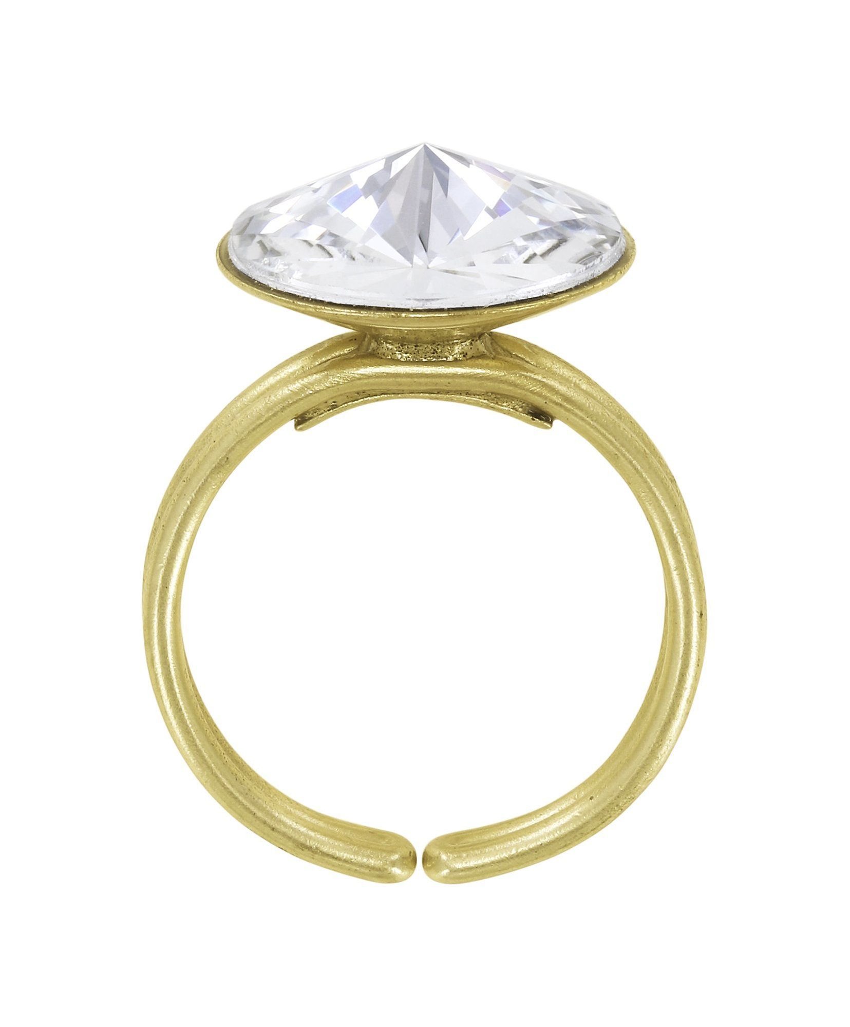 image pour Anneau Rivoli Blanc crystal 14mm