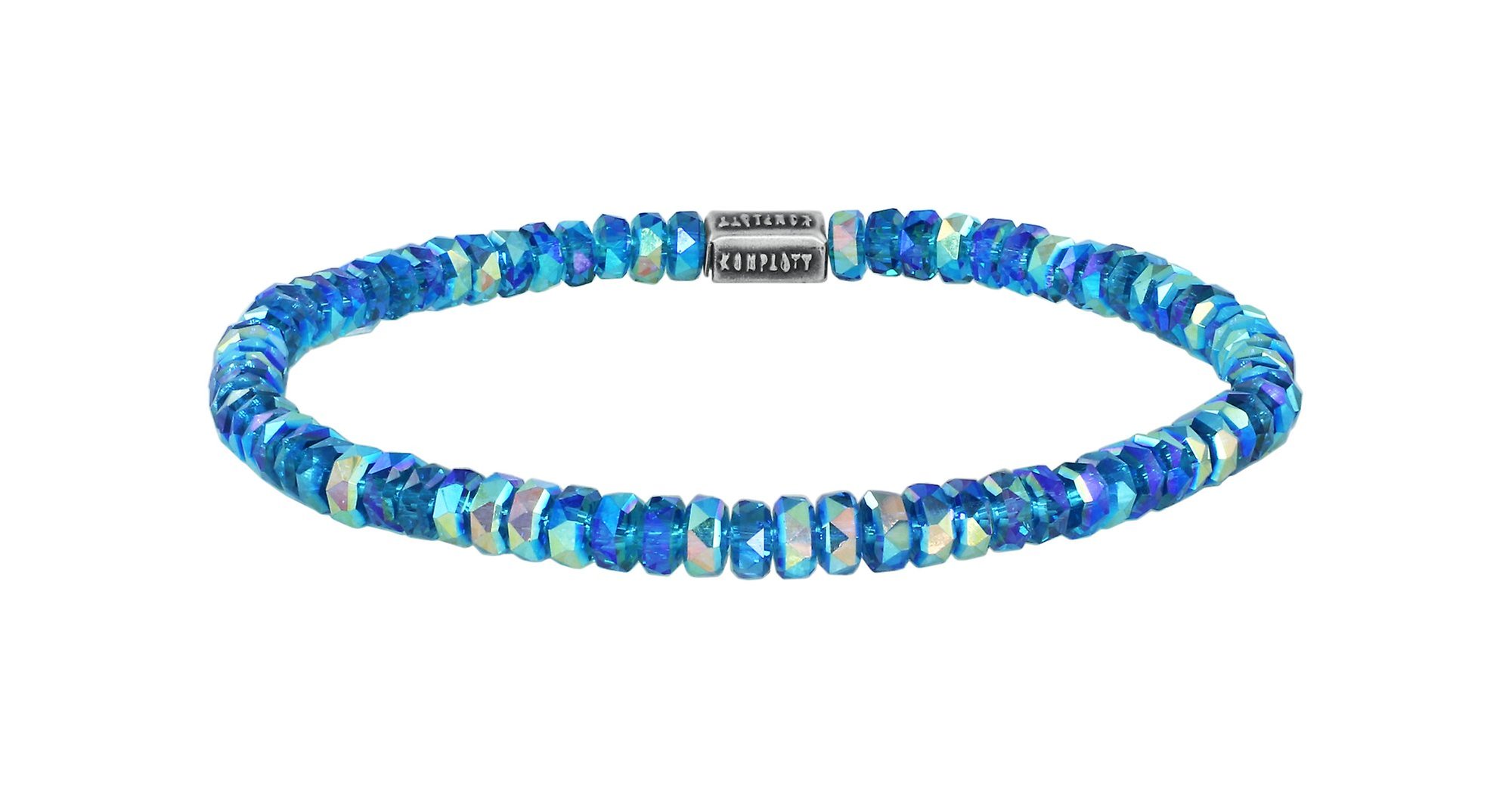 image pour Bracelet élastique Petit Glamour d´Afrique Bleu / Lila  