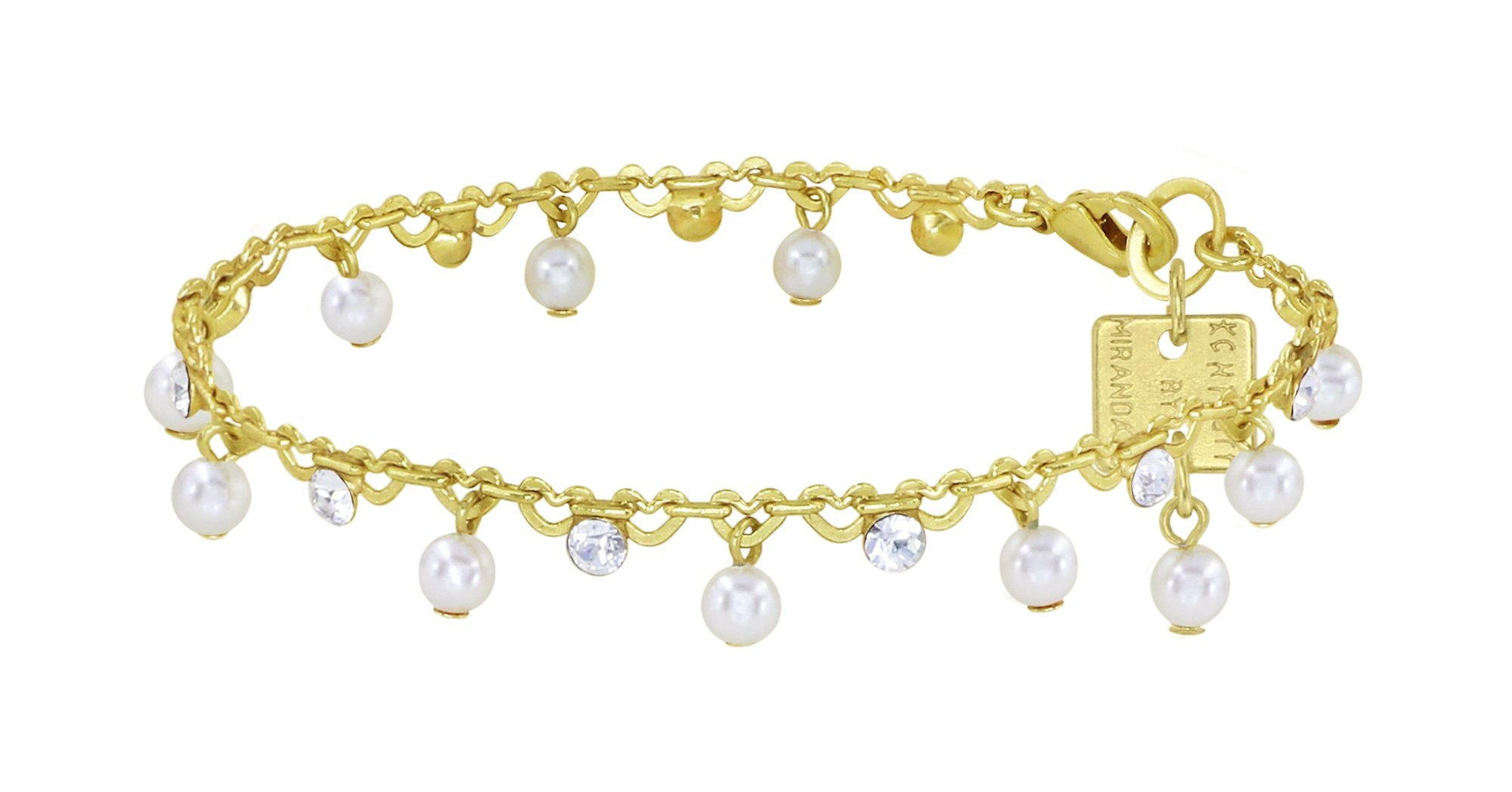 image pour Bracelet Pearl Shadow Blanc crystal 