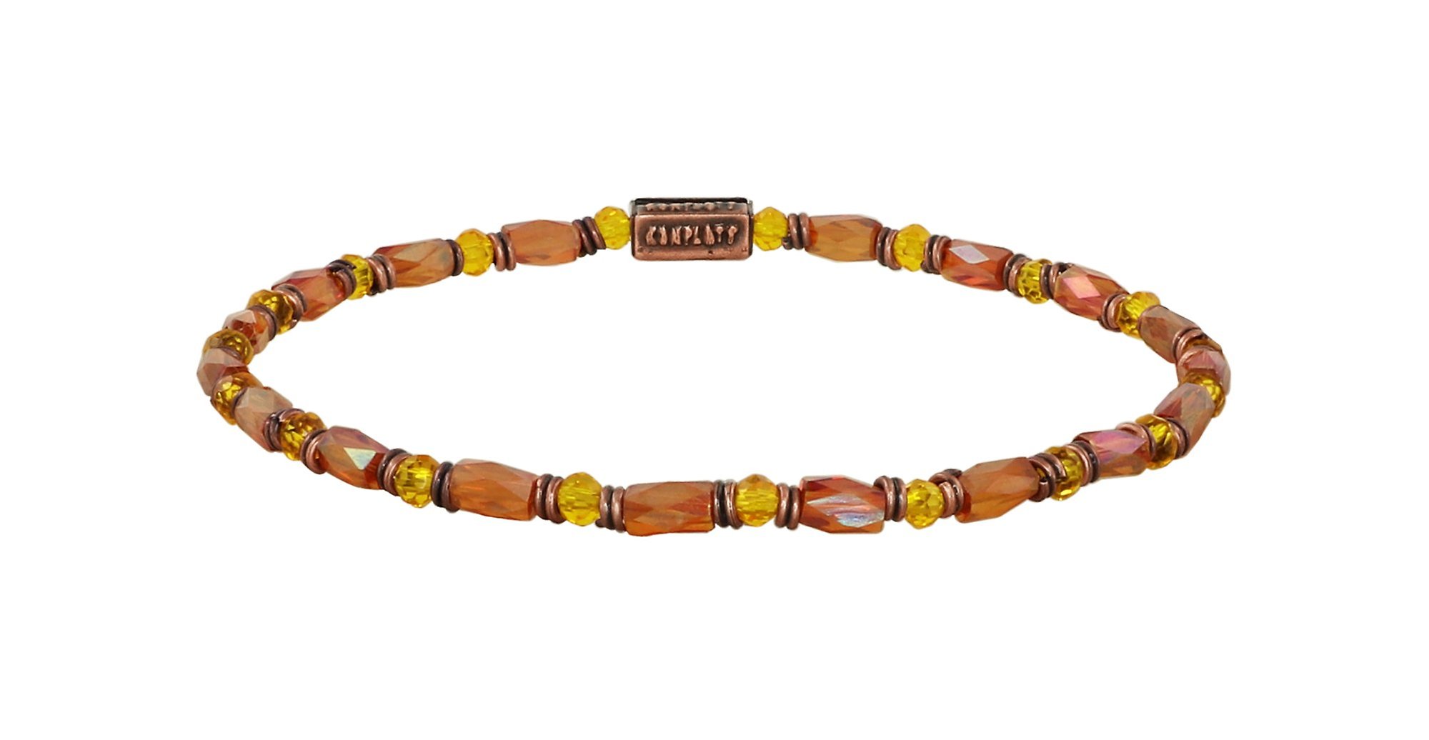 image pour Bracelet élastique Petit Glamour d´Afrique Orange  