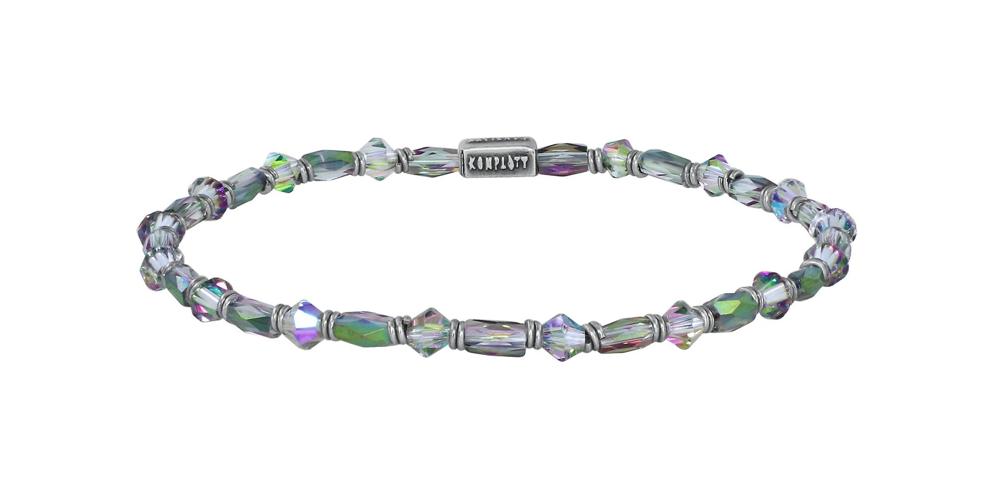 Bild für Armband elastisch Petit Glamour d´Afrique Grün / Lila  