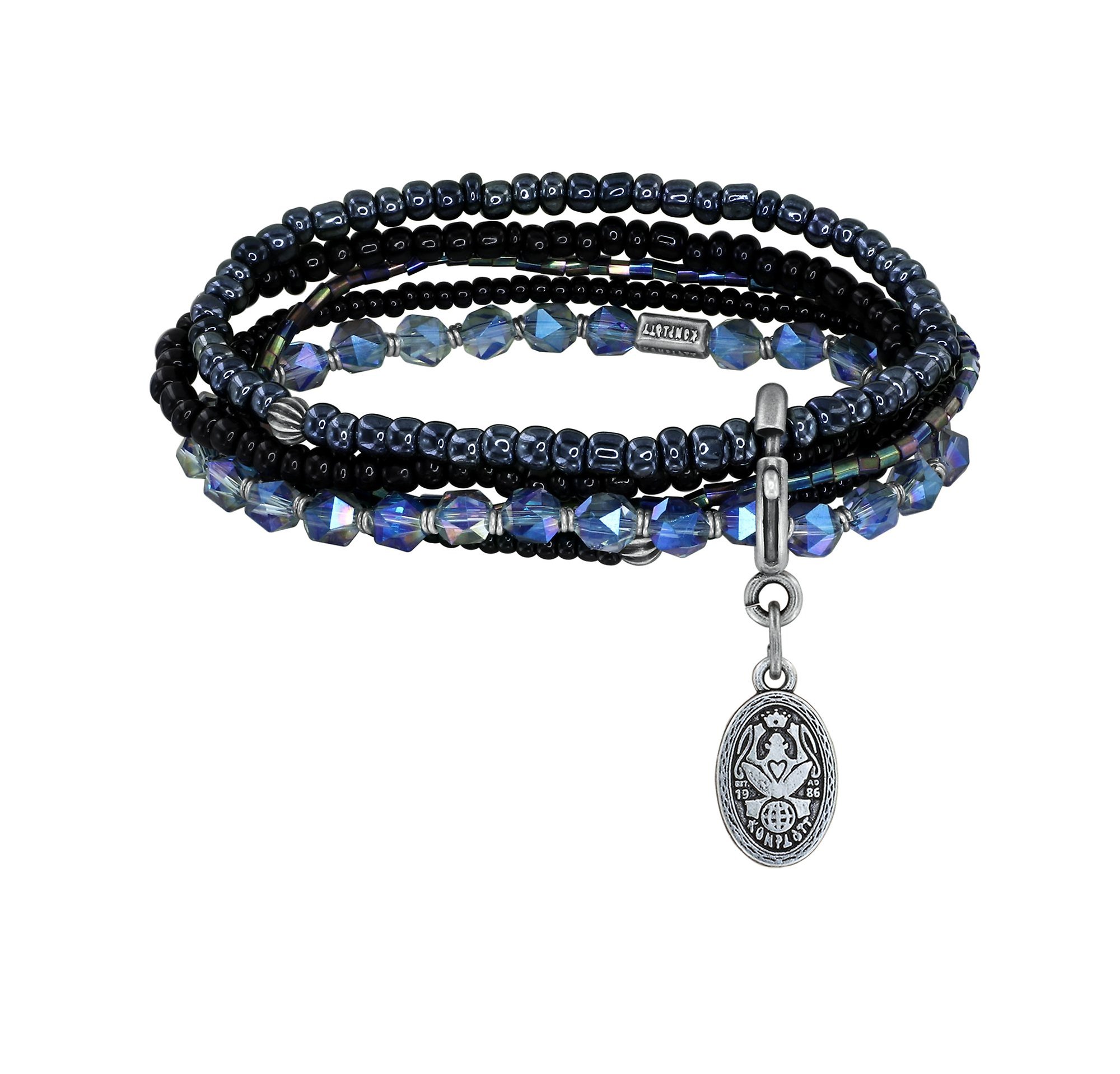 image pour Bracelet élastique Petit Glamour d´Afrique Noir  