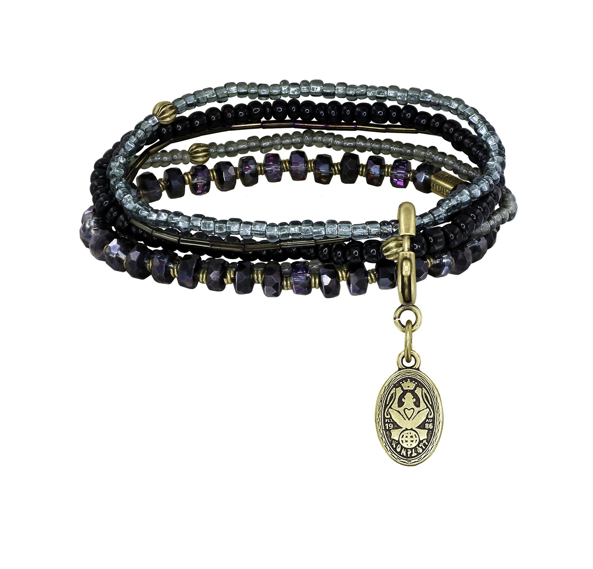 Bild für Armband elastisch Petit Glamour d´Afrique Schwarz  