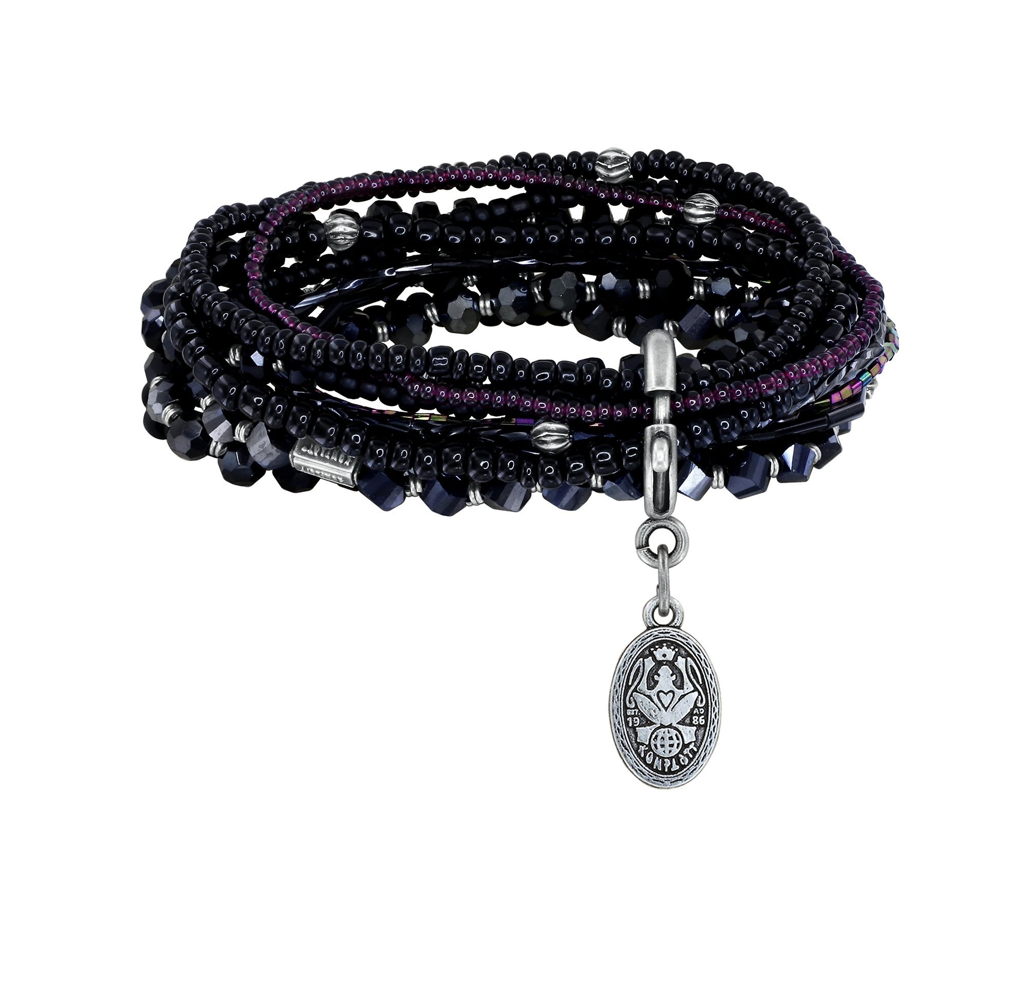 Bild für Armband elastisch Petit Glamour d´Afrique Schwarz  