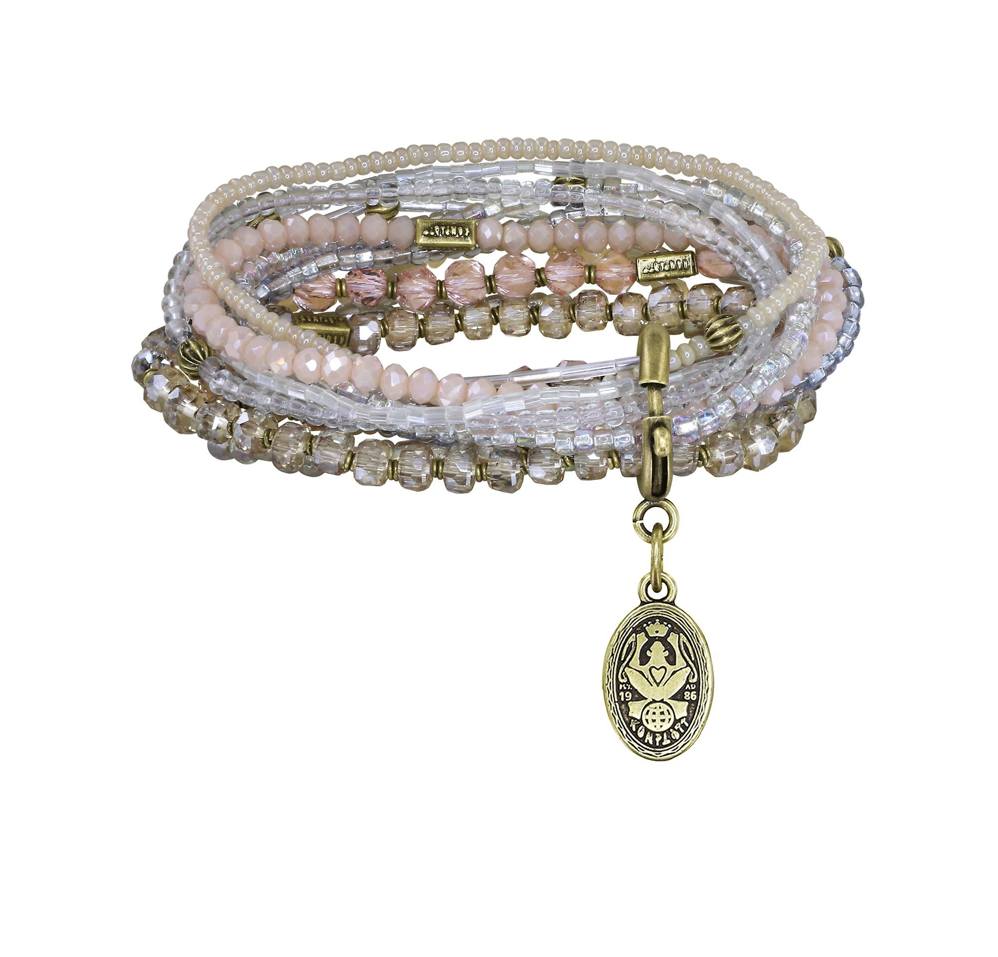 image pour Bracelet élastique Petit Glamour d´Afrique Blanc  