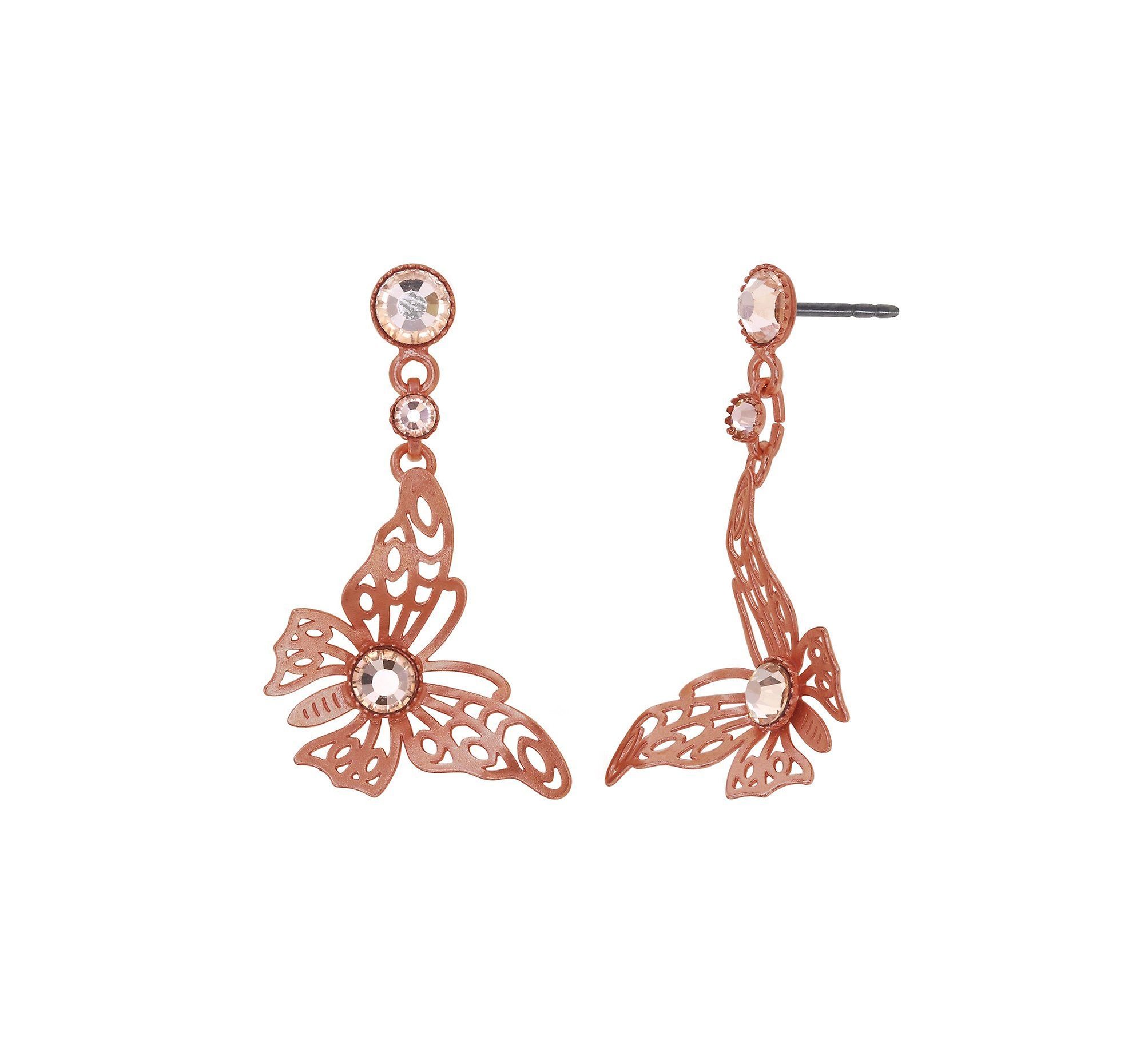 image pour Clou d'oreille pendant Fly Baby Fly Pêche Claire light peach size L