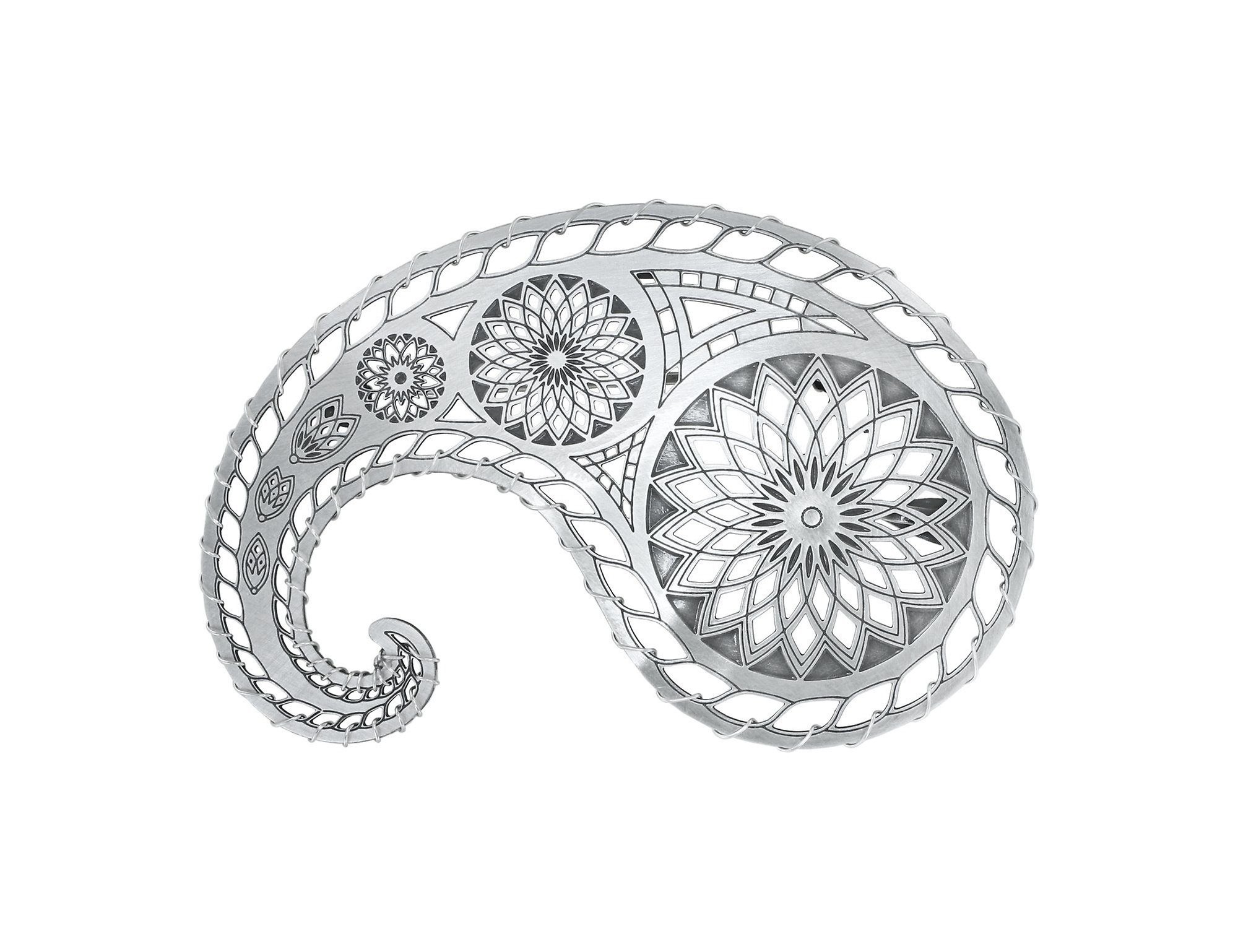 image pour Broche Paisley Argent  size XL