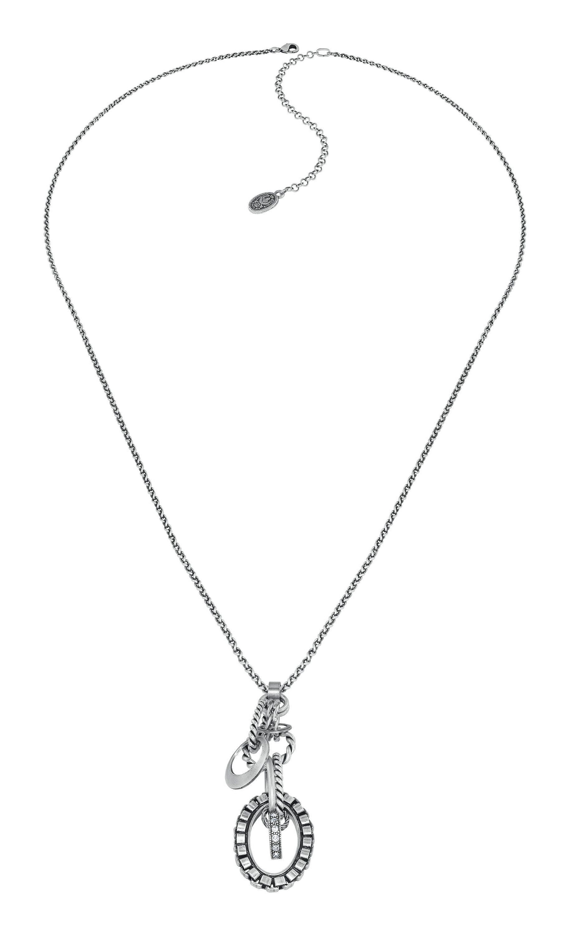 image for Necklace Pendant (Long) Rings & Rhythm Silver  