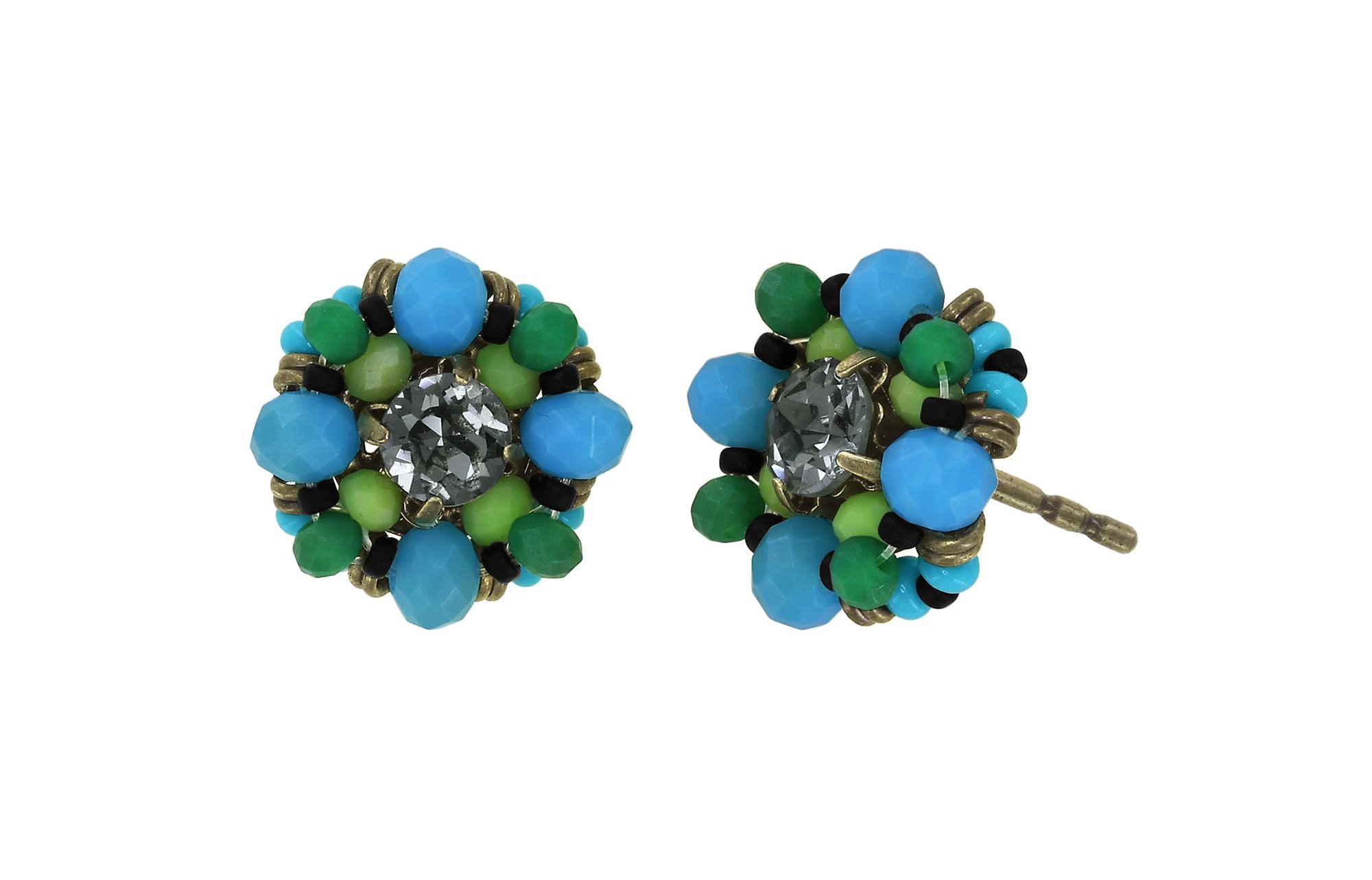 image pour Clou d'oreille Beat of the Beads Vert  