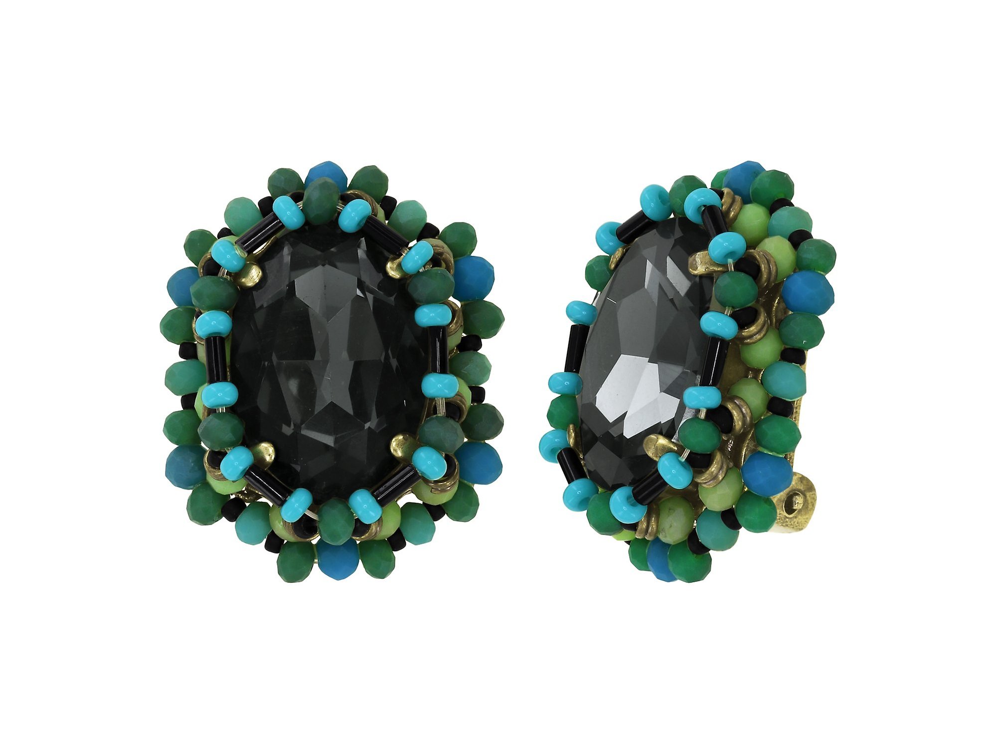 Bild für Ohrringe mit Clip Beat of the Beads Grün  