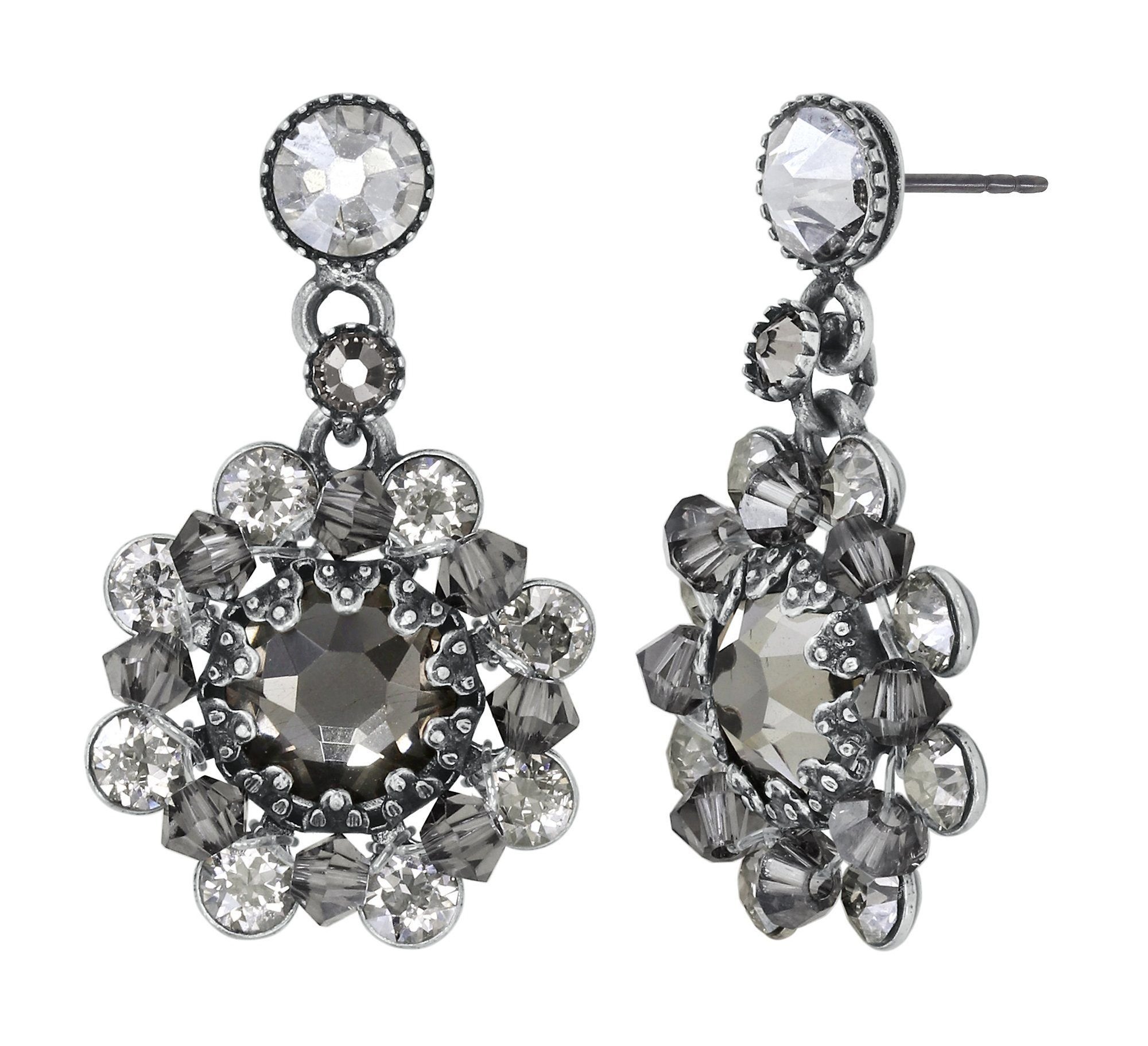 image for Earring Stud Dangling Dutchess Grey  