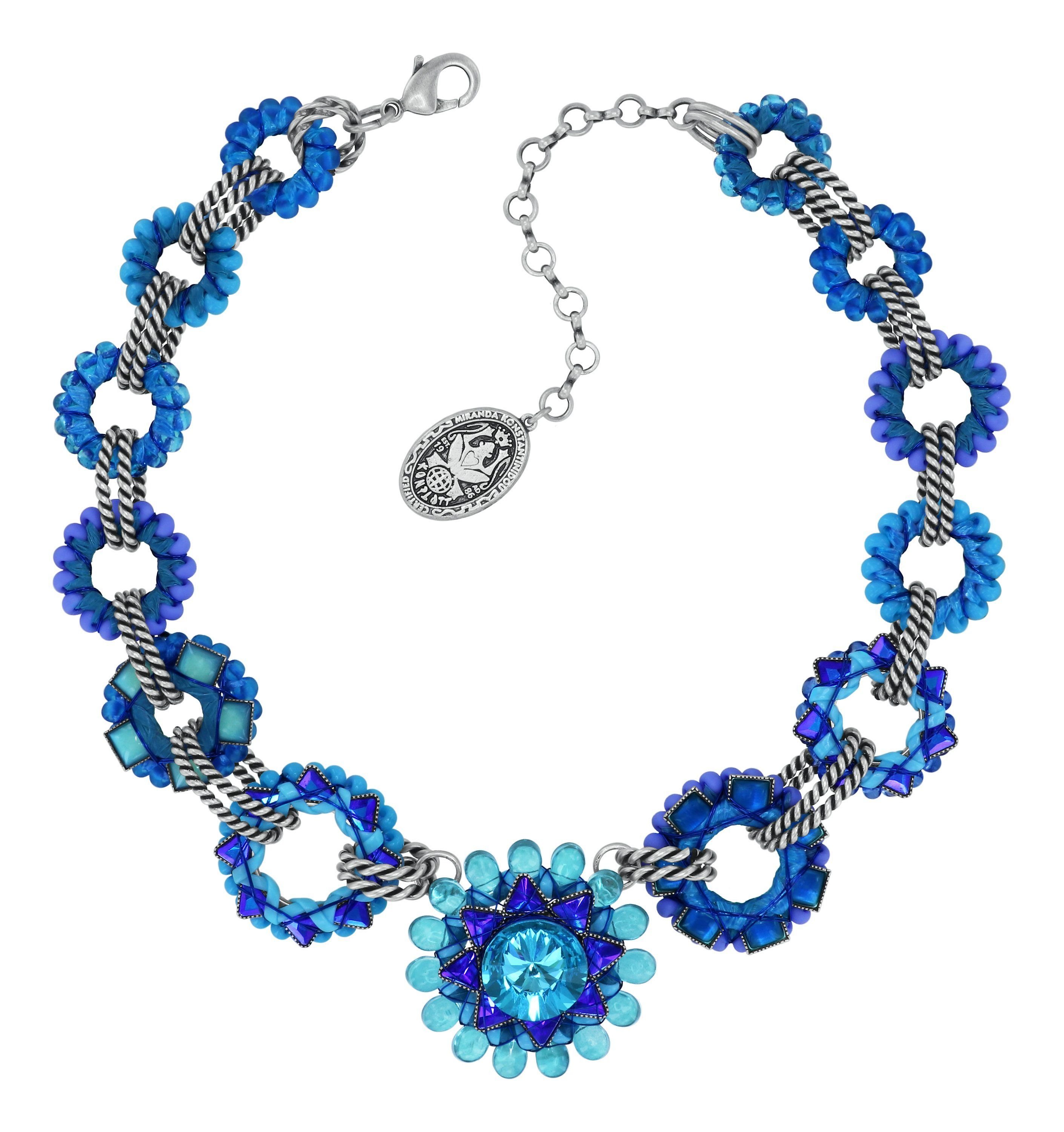 image for Necklace Collier Kaleidotropical Blue  