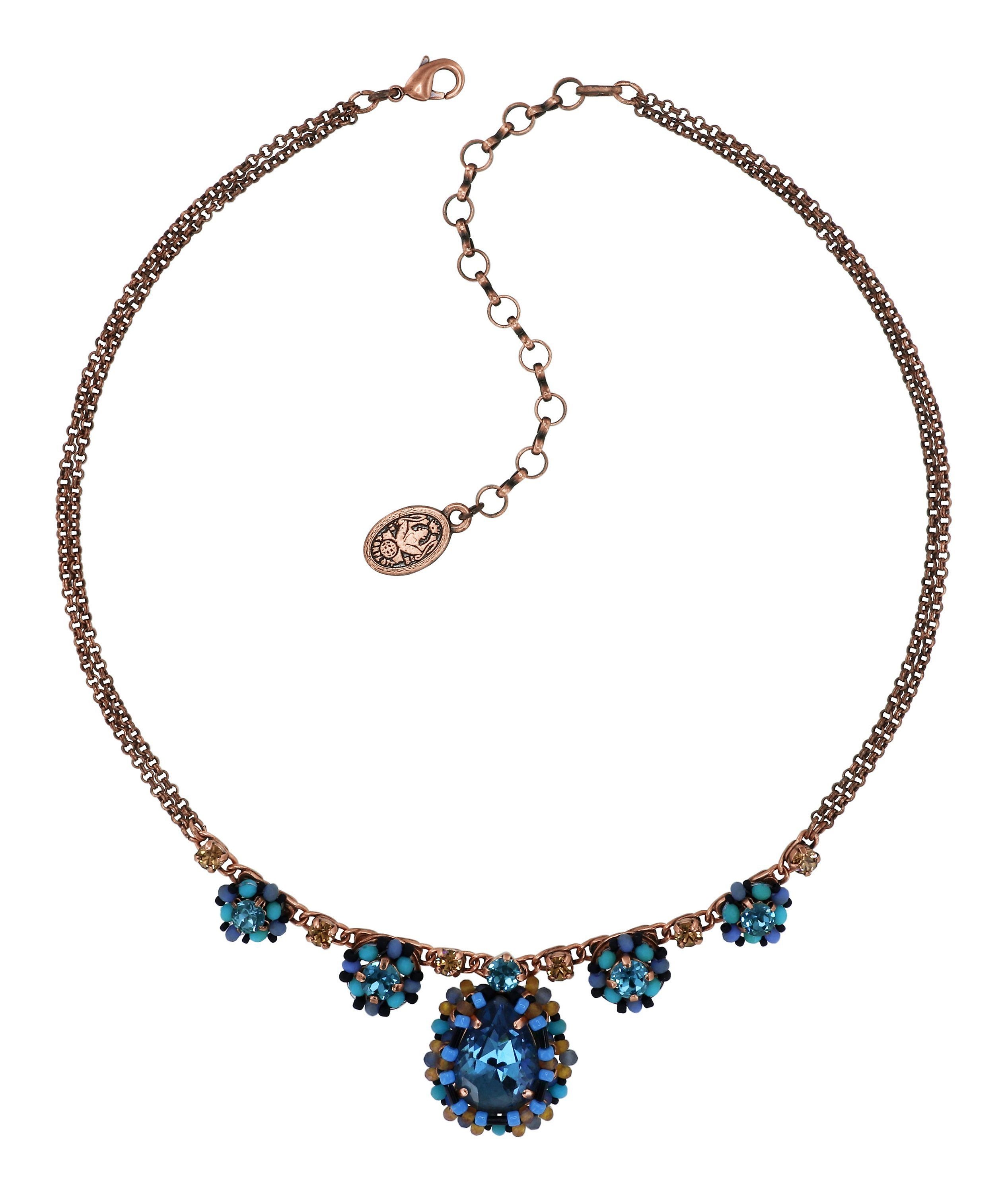 Bild für Halskette Beat of the Beads Blau / Braun  