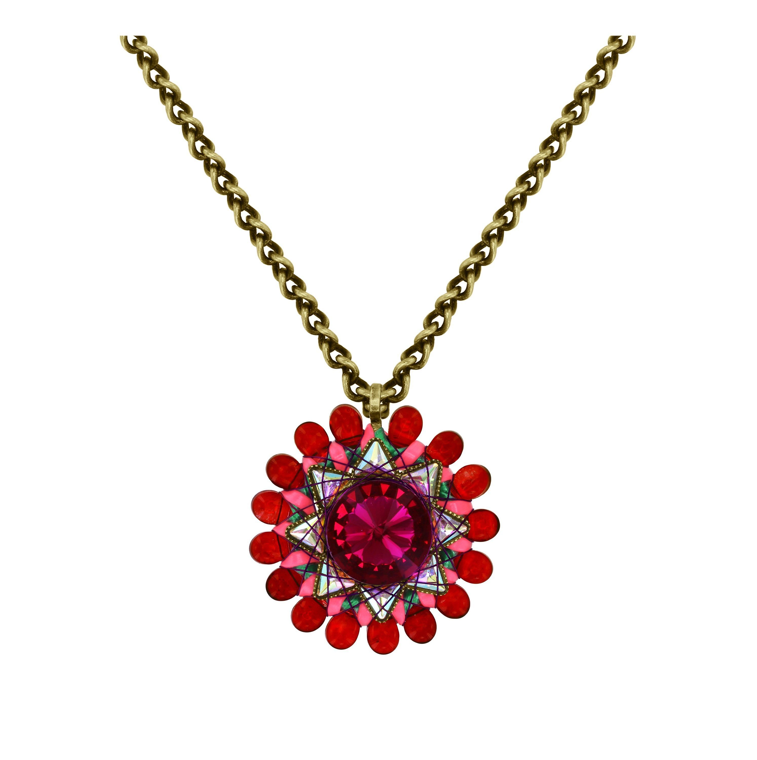 image for Necklace Pendant (Long) Kaleidotropical Multi  