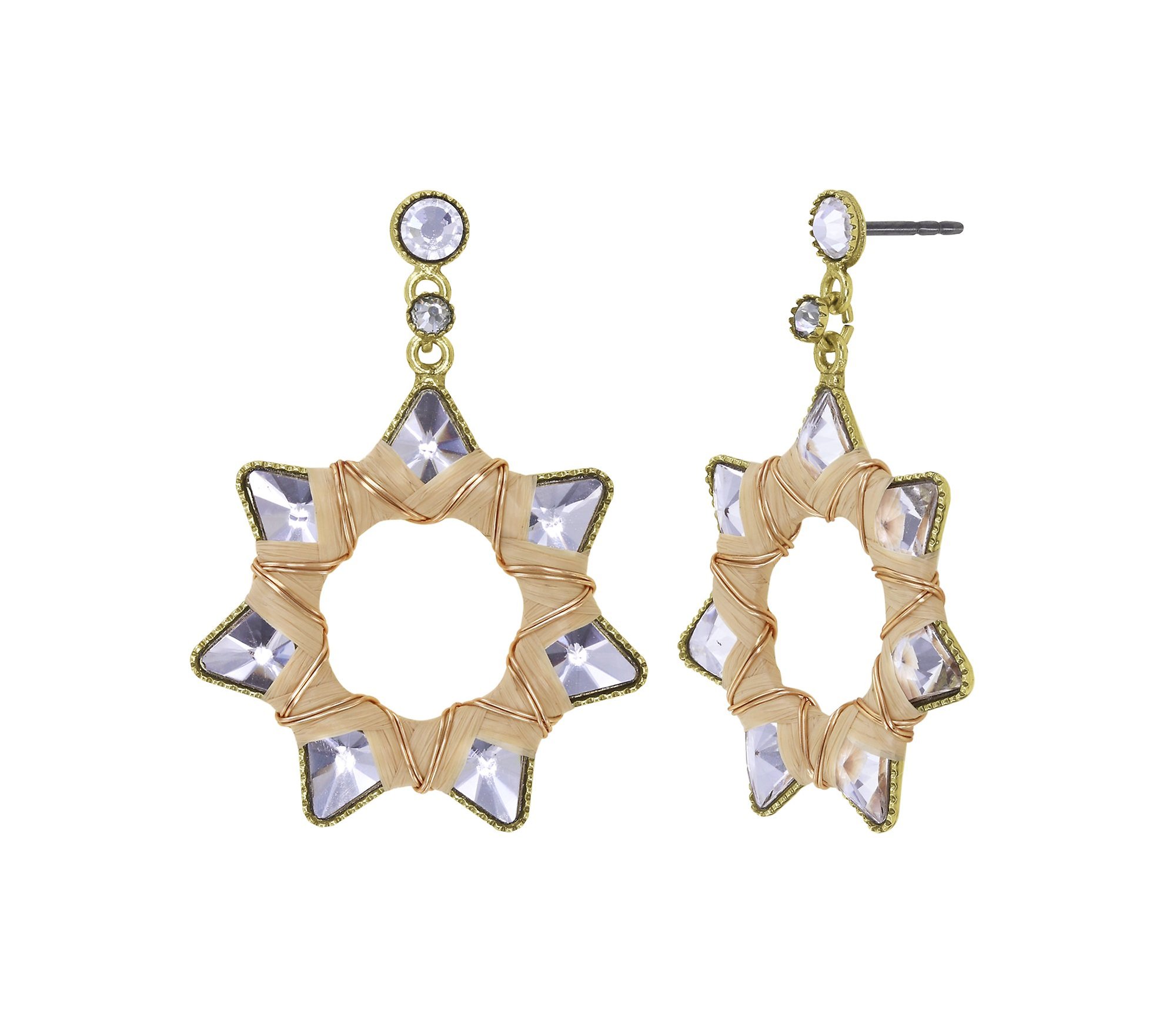 image pour Clou d'oreille pendant Kaleidotropical Blanc  