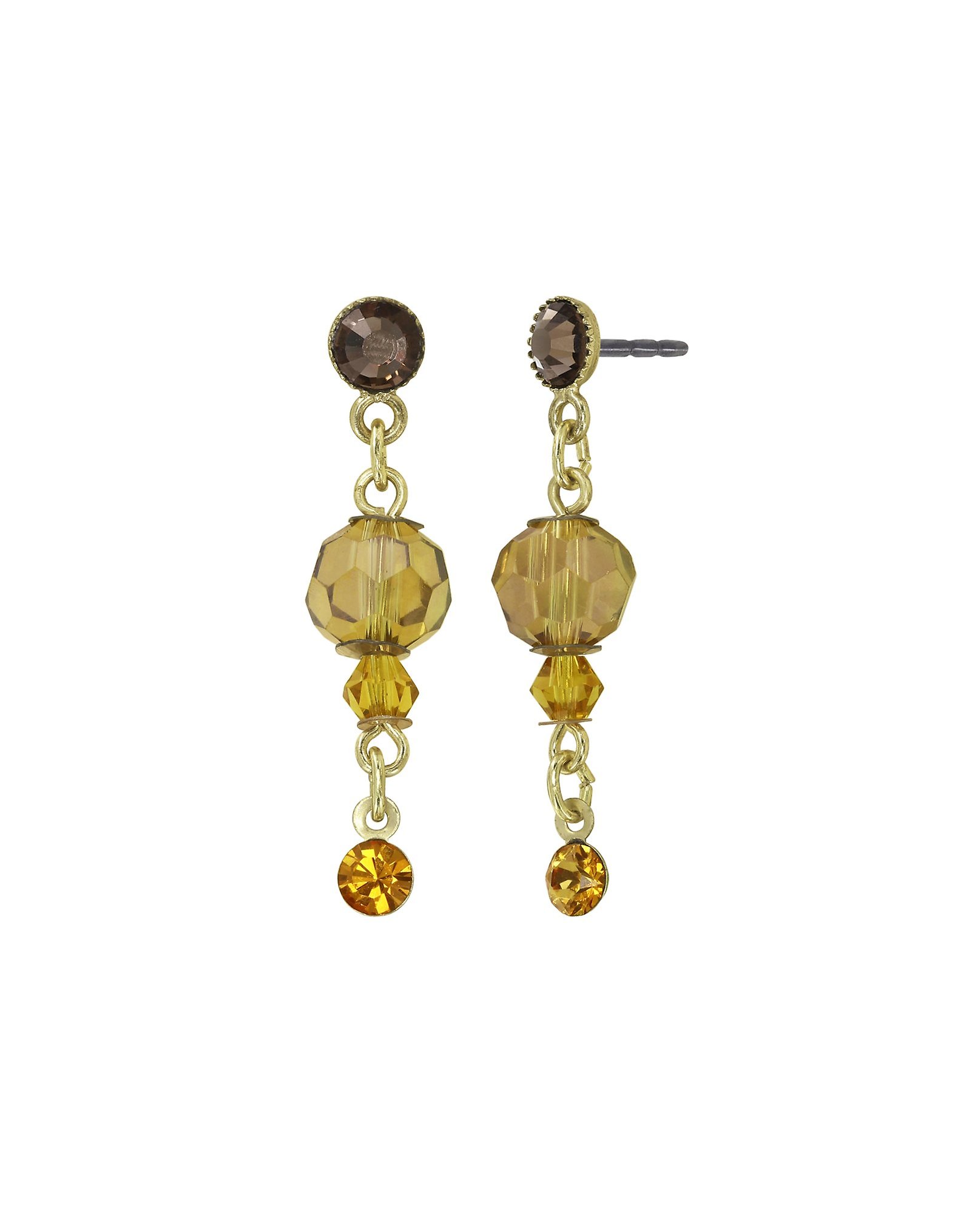 image for Earring Stud Dangling Daily Desire Yellow  