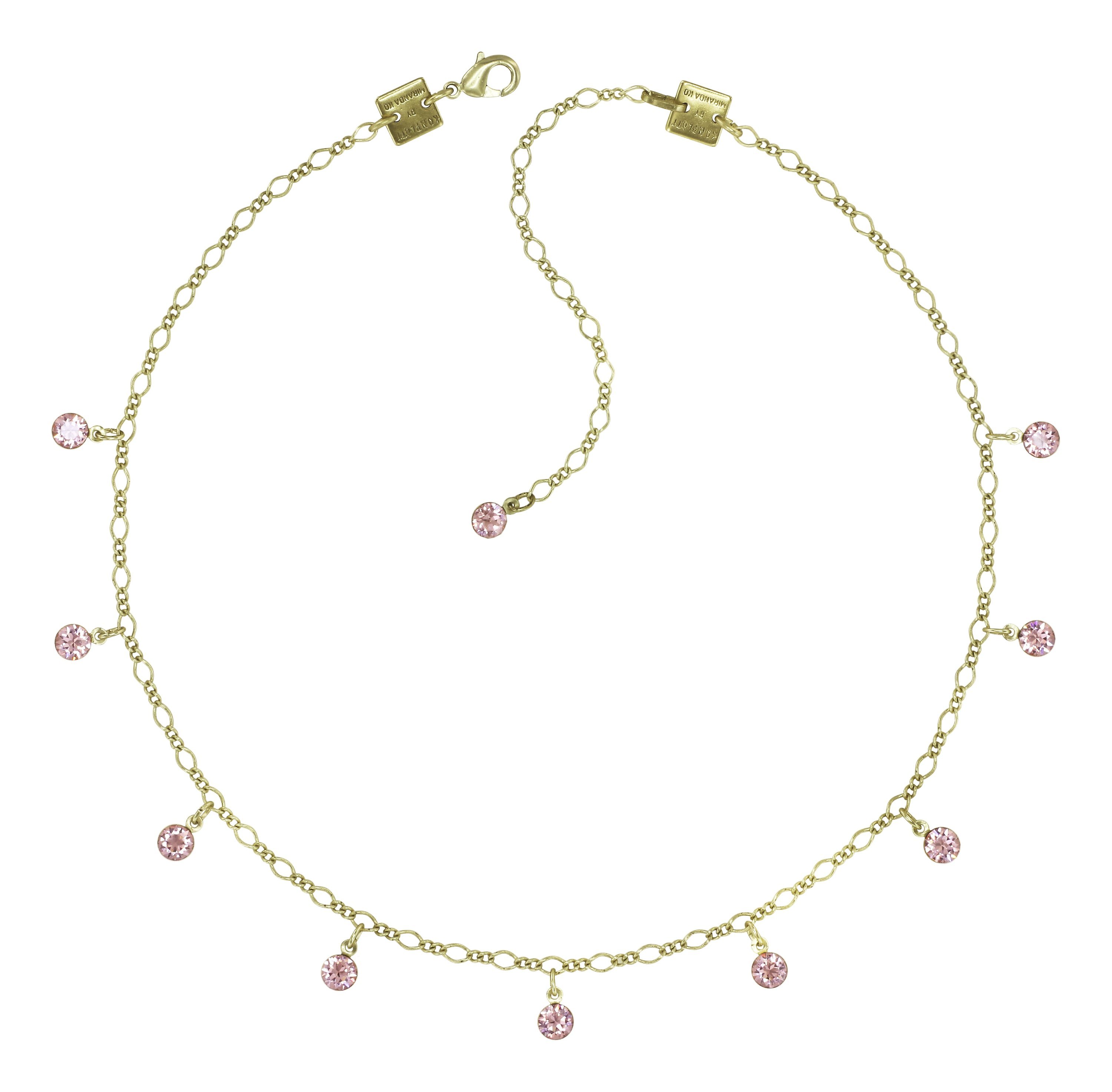 image for Necklace Tutui Collection Pink vintage rose 