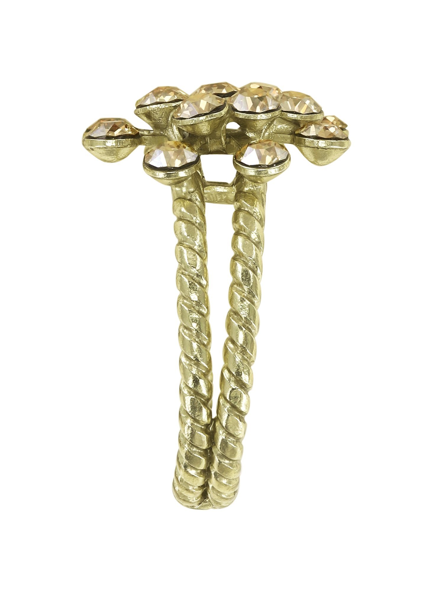 image for Ring Magic Fireball Beige crystal golden shadow mini