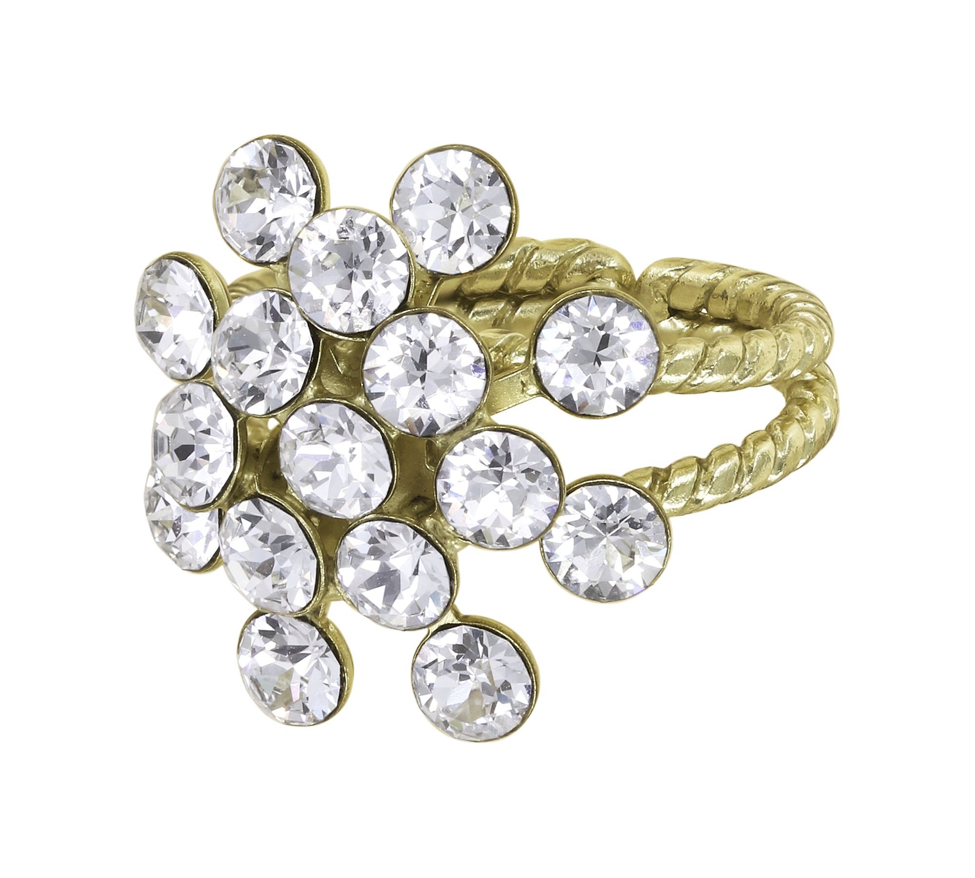 image pour Anneau Magic Fireball Blanc crystal Classic Size (21mm Ø)