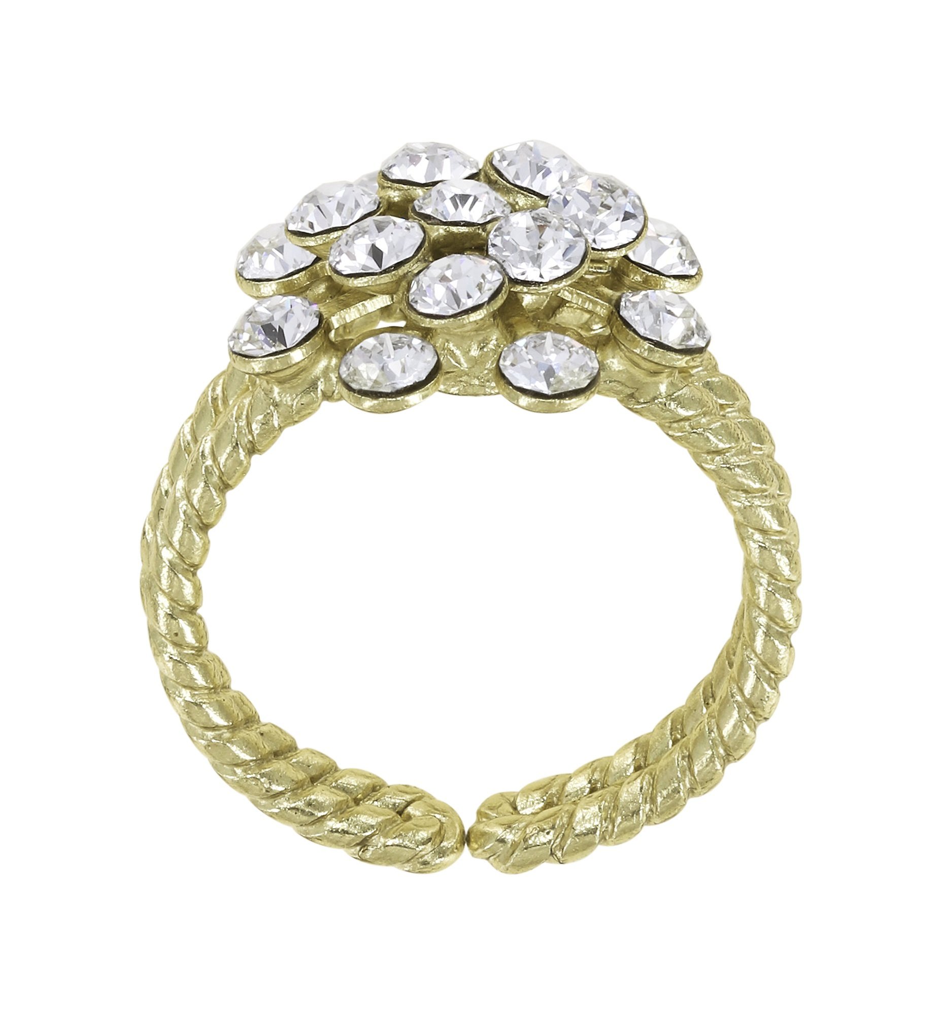 Bild für Ring Magic Fireball weiß Kristall mini