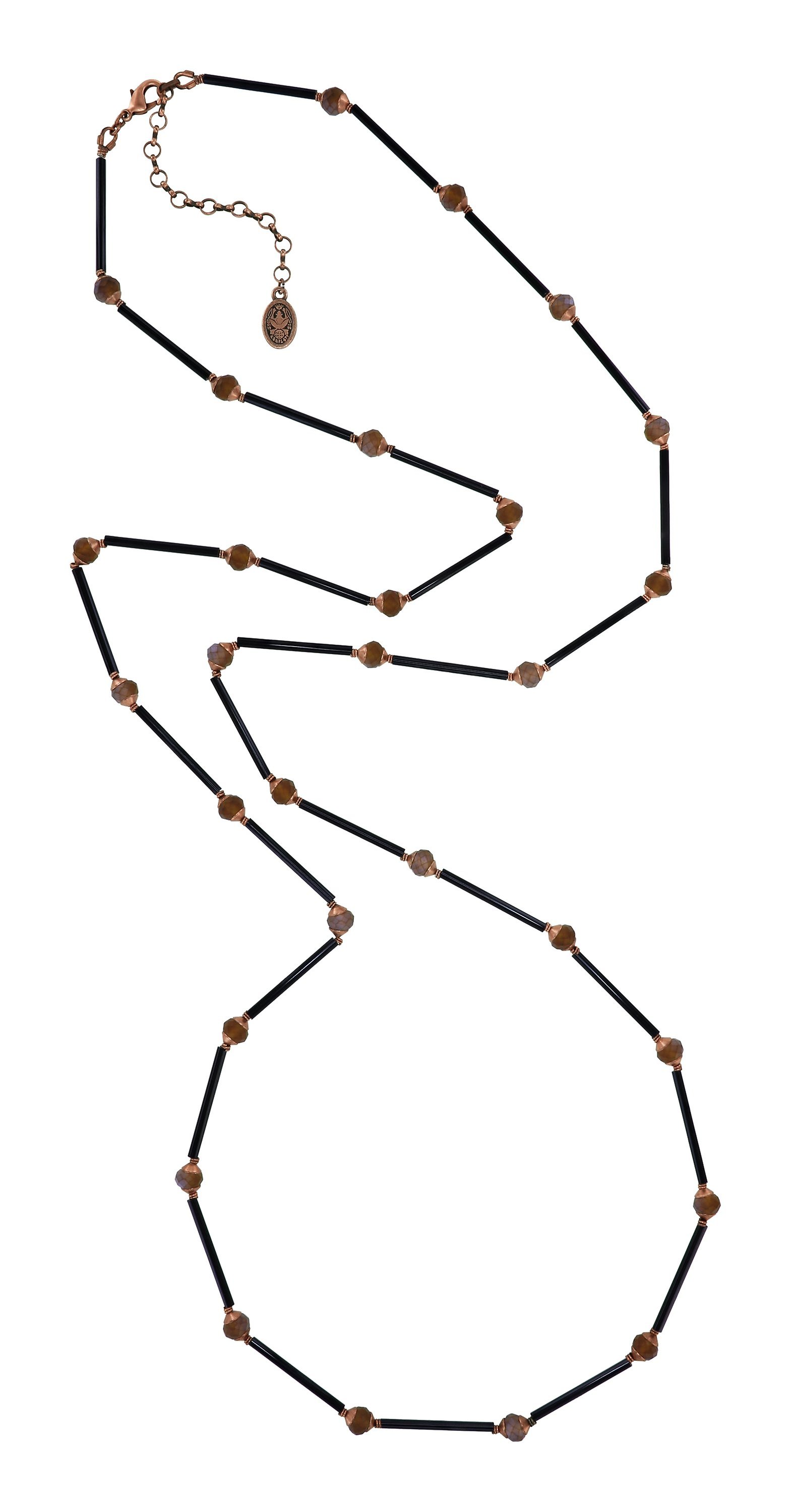 Bild für Halskette Beat of the Beads Blau / Braun  