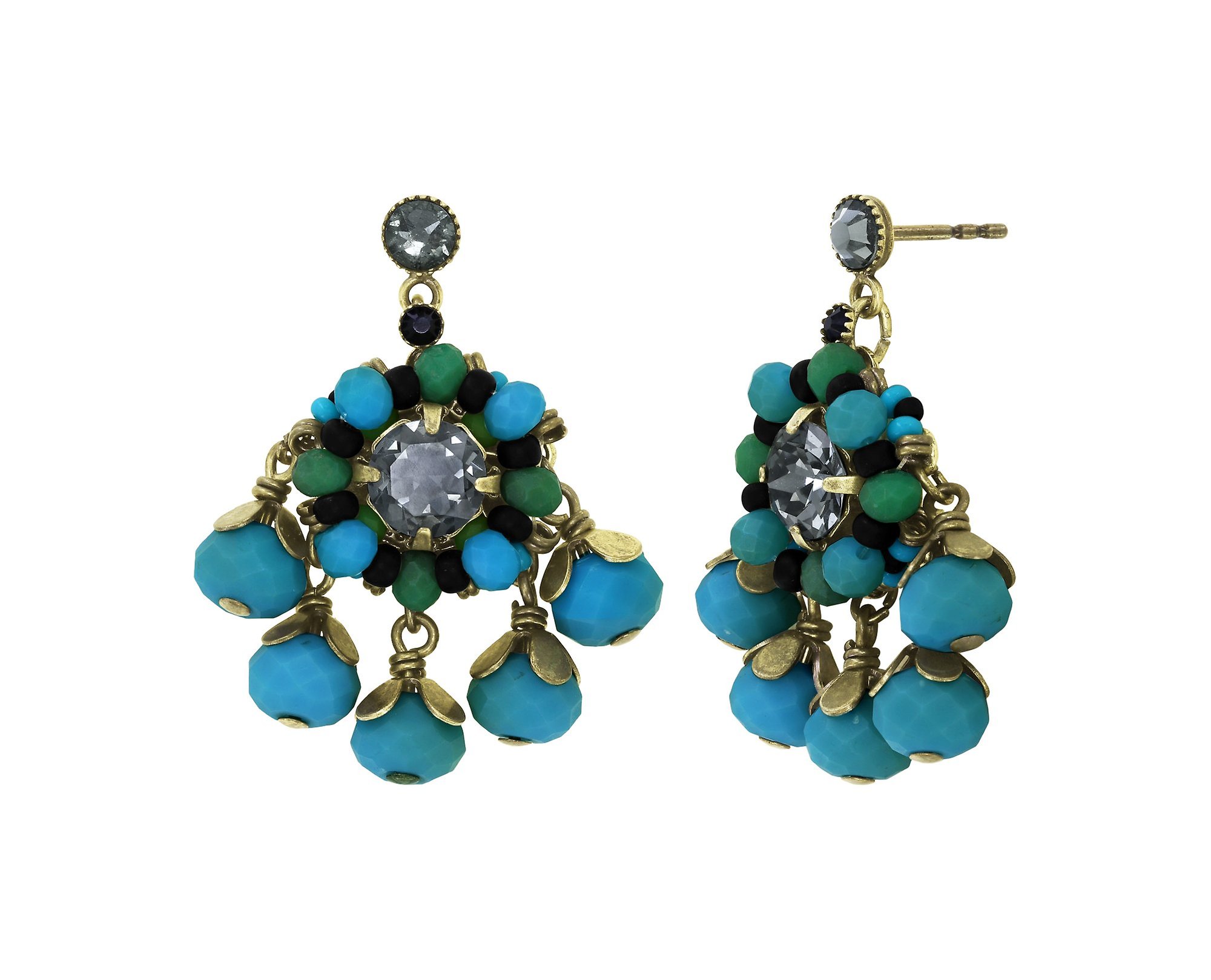 image pour Clou d'oreille pendant Beat of the Beads Vert  