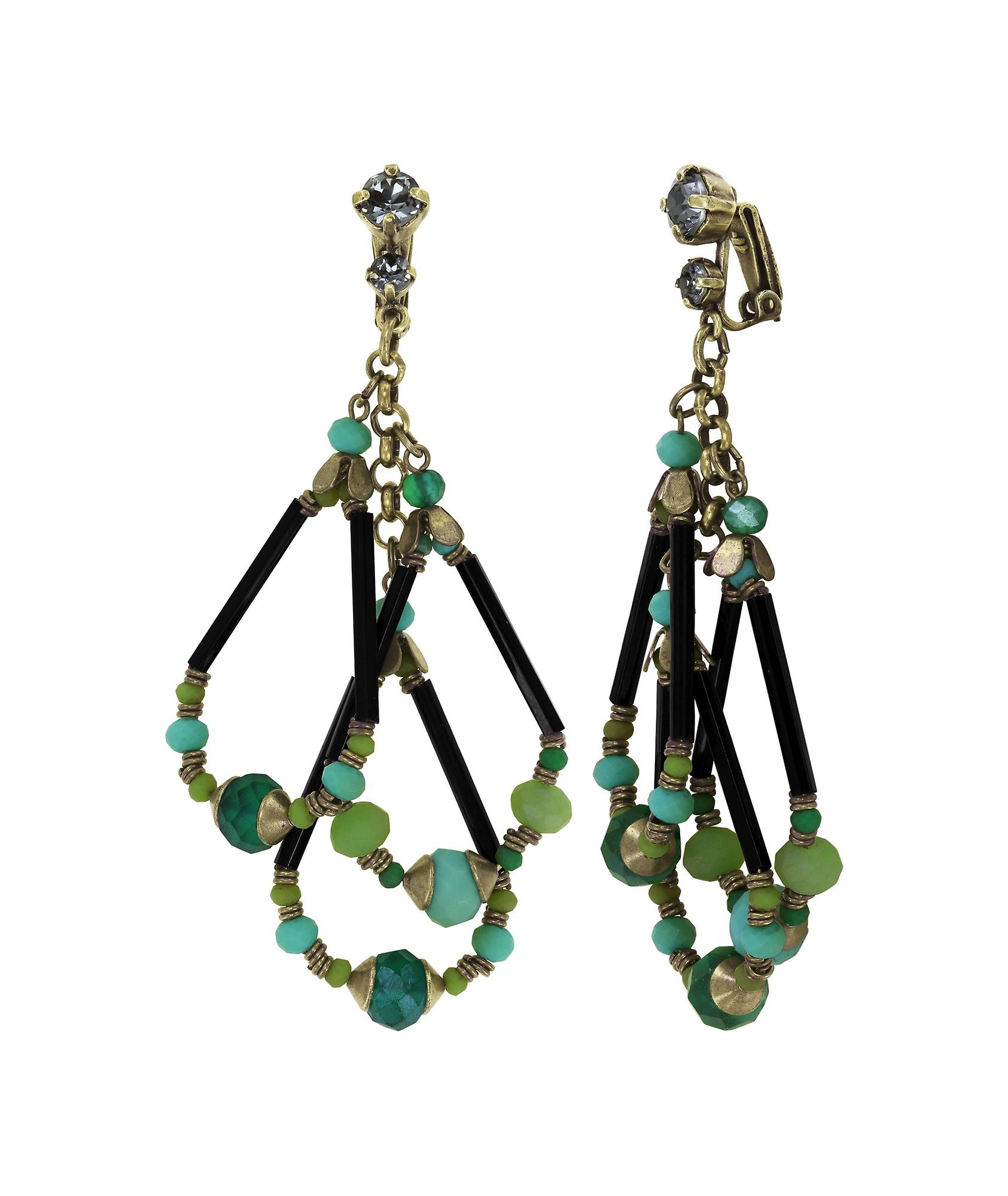 Bild für Ohrring Clip Beat of the Beads Grün  