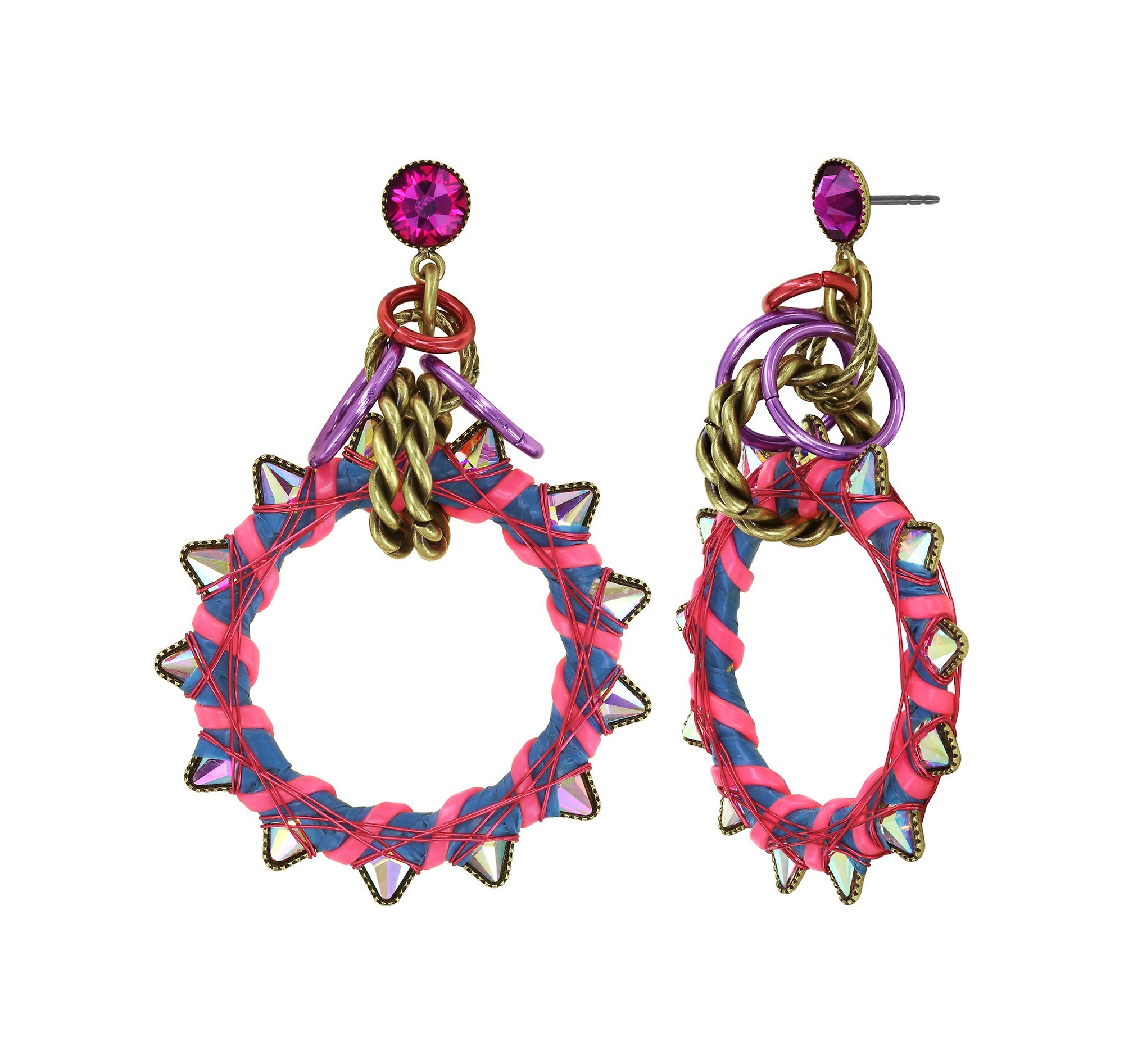 image pour Clou d'oreille pendant Kaleidotropical Multi  