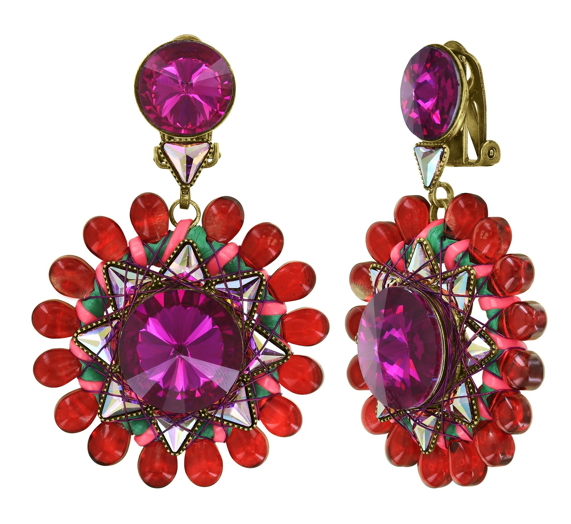 Bild für Ohrring Clip Kaleidotropical Multi  