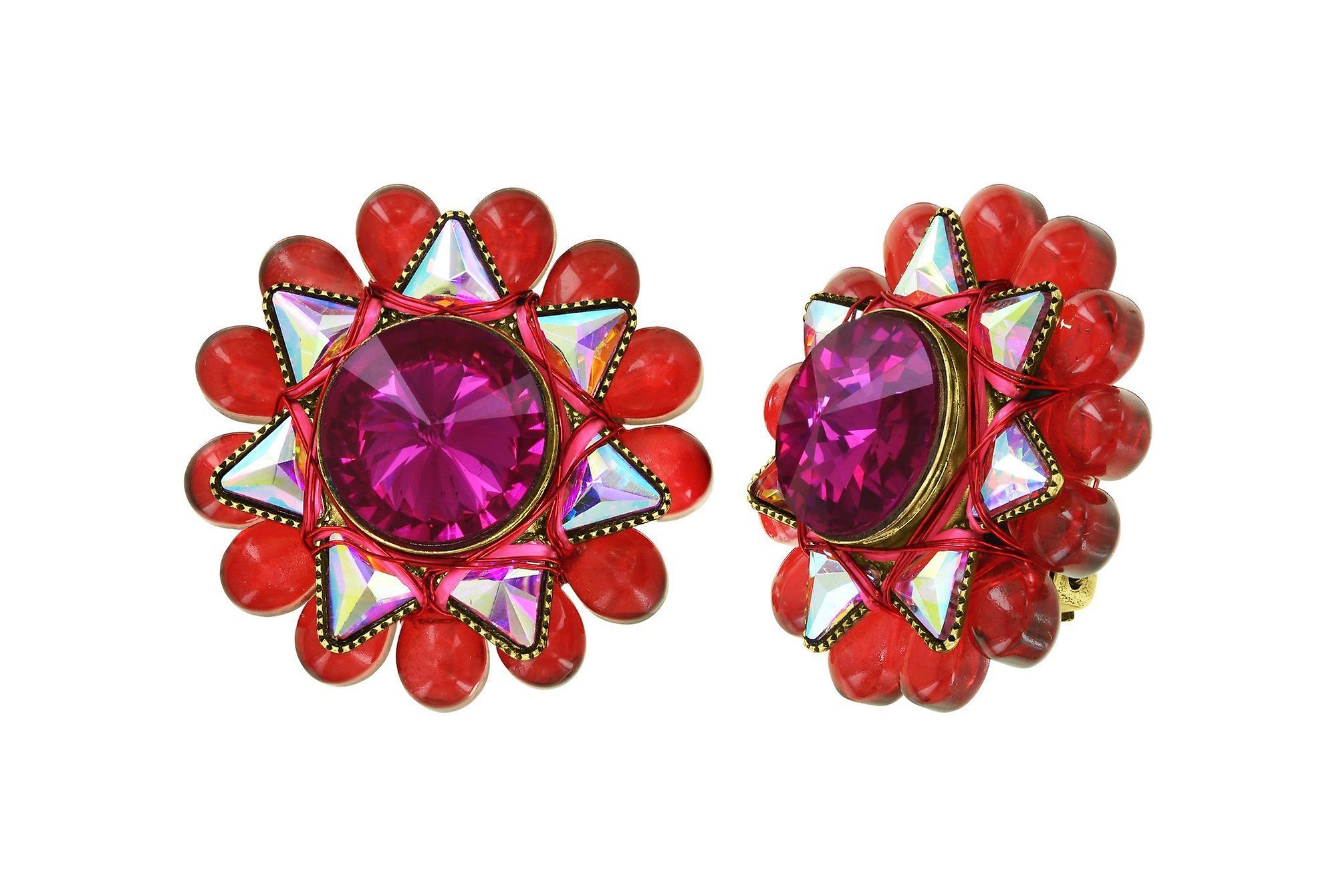 image pour Boucles d'oreilles Clip Kaleidotropical Multi  