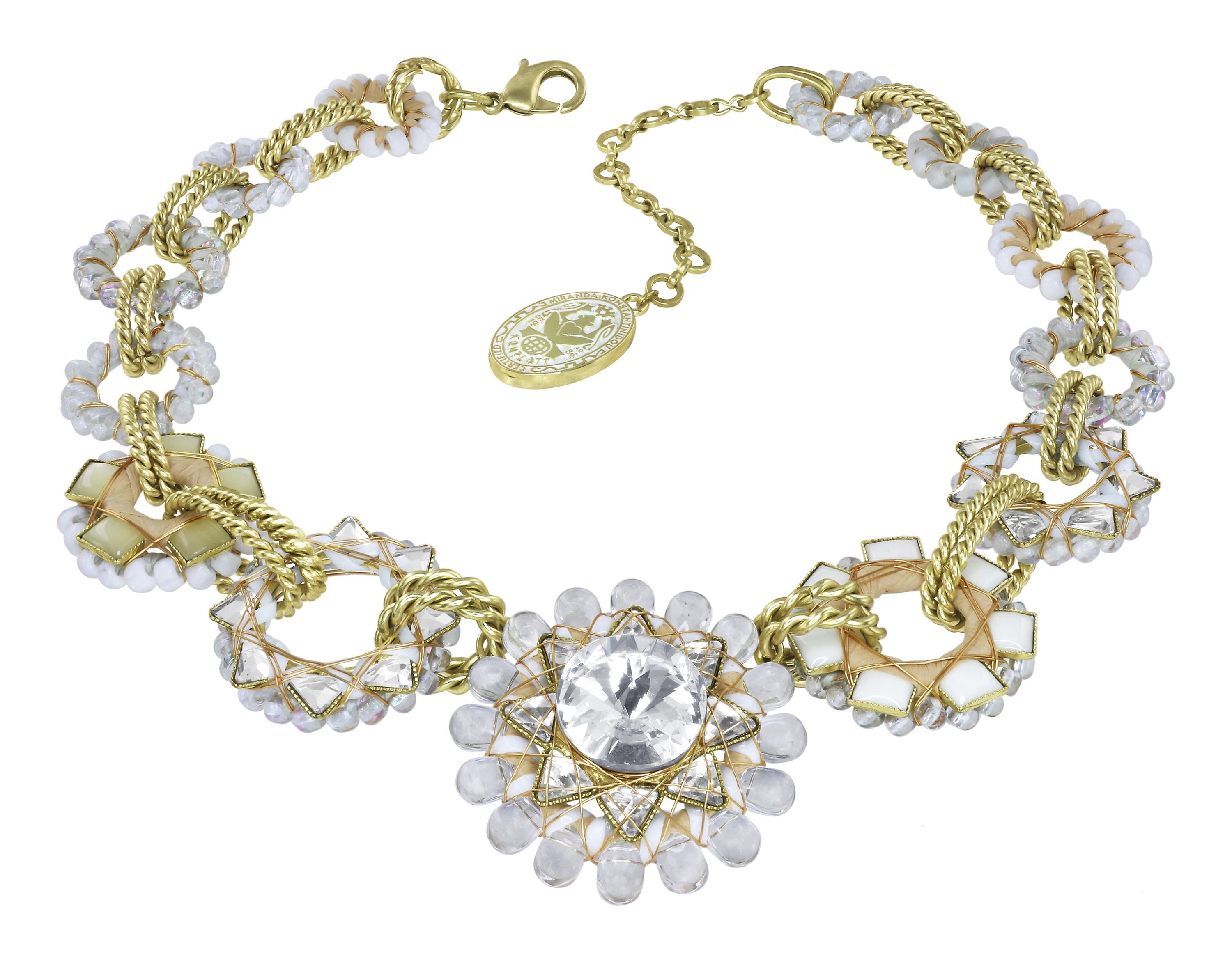 Bild für Halskette Collier Kaleidotropical Weiß  