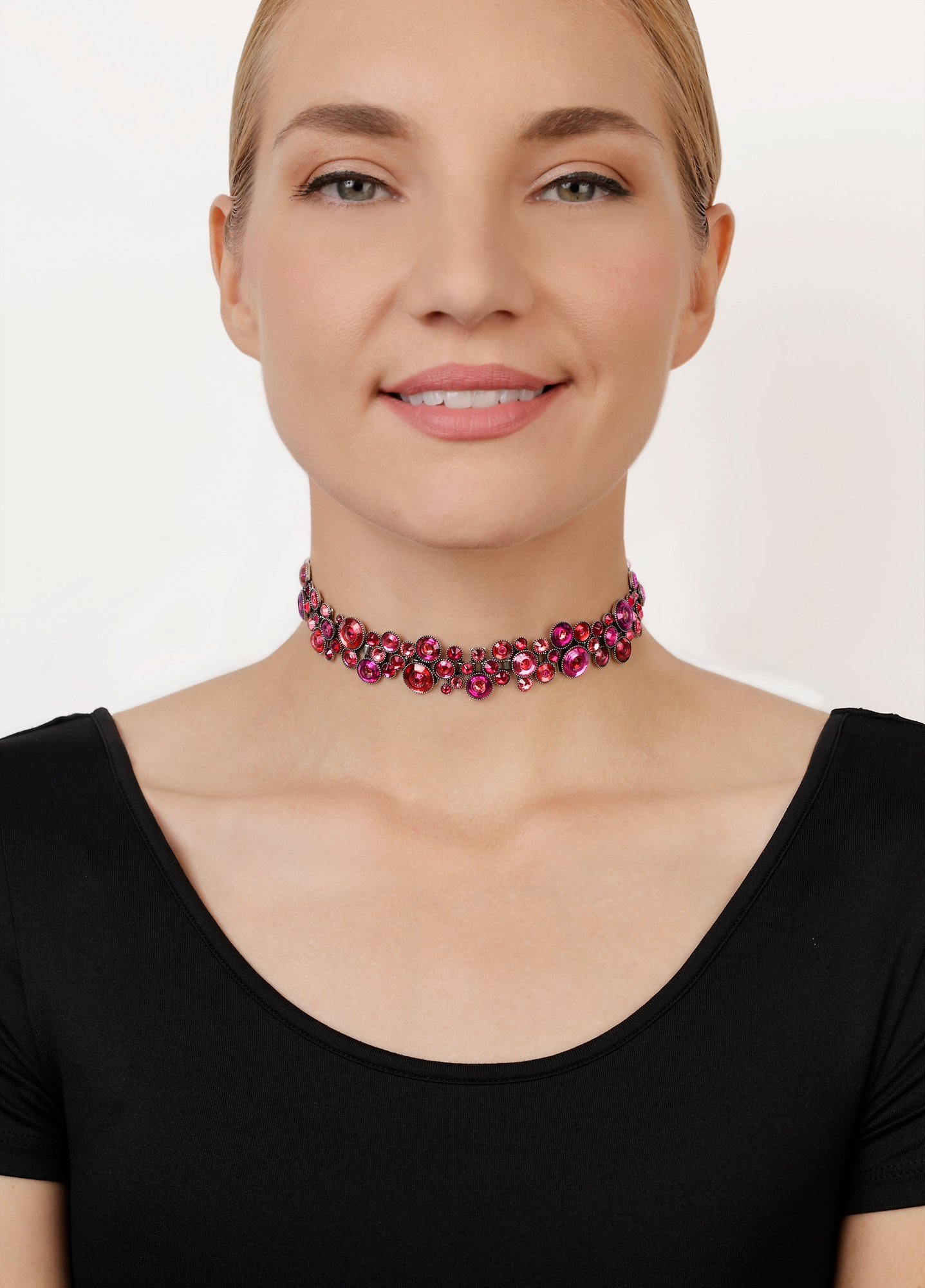 image pour Collier ras-de-cou Donutissima Rose Foncé / Rouge  