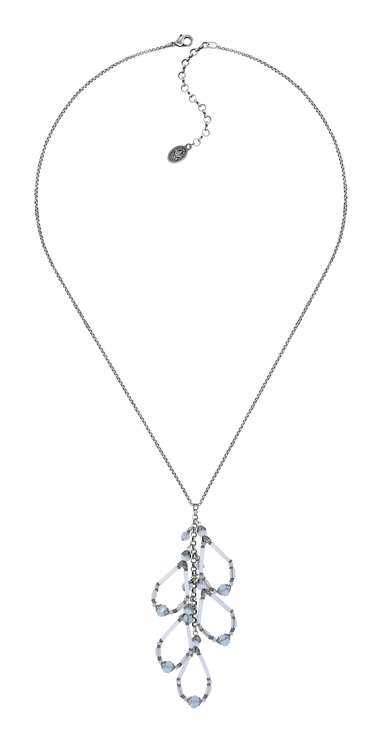 image for Necklace Pendant (Long) Beat of the Beads White  