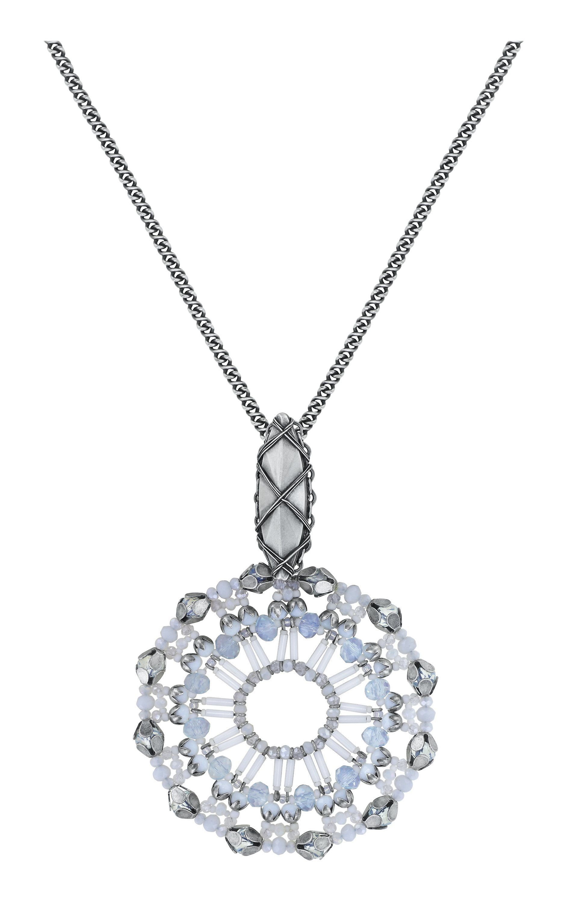 image pour Collier pendant (long) Beat of the Beads Blanc  