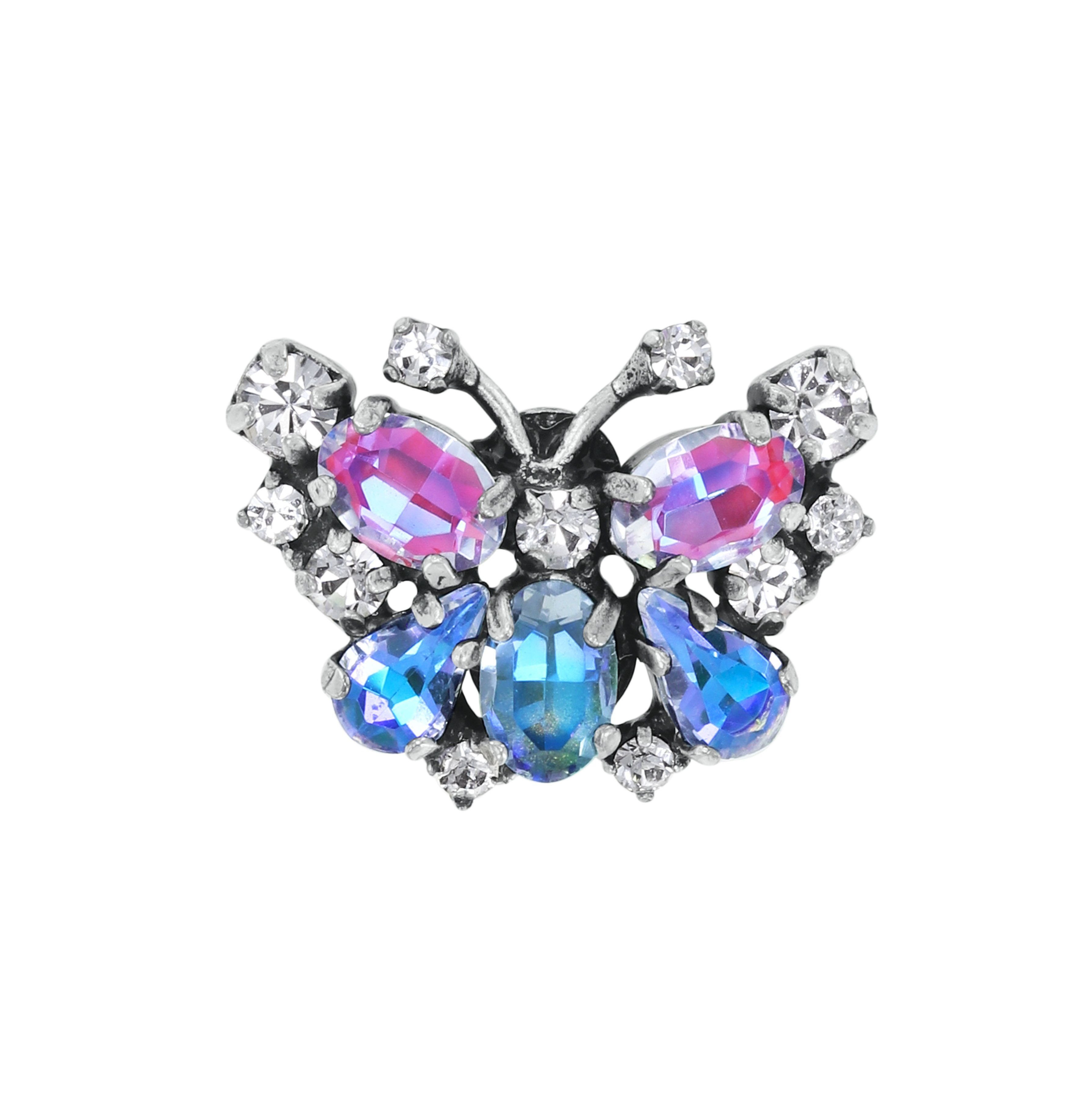 Bild für Brosche Butterfly Dance Pastell Multi  Größe S