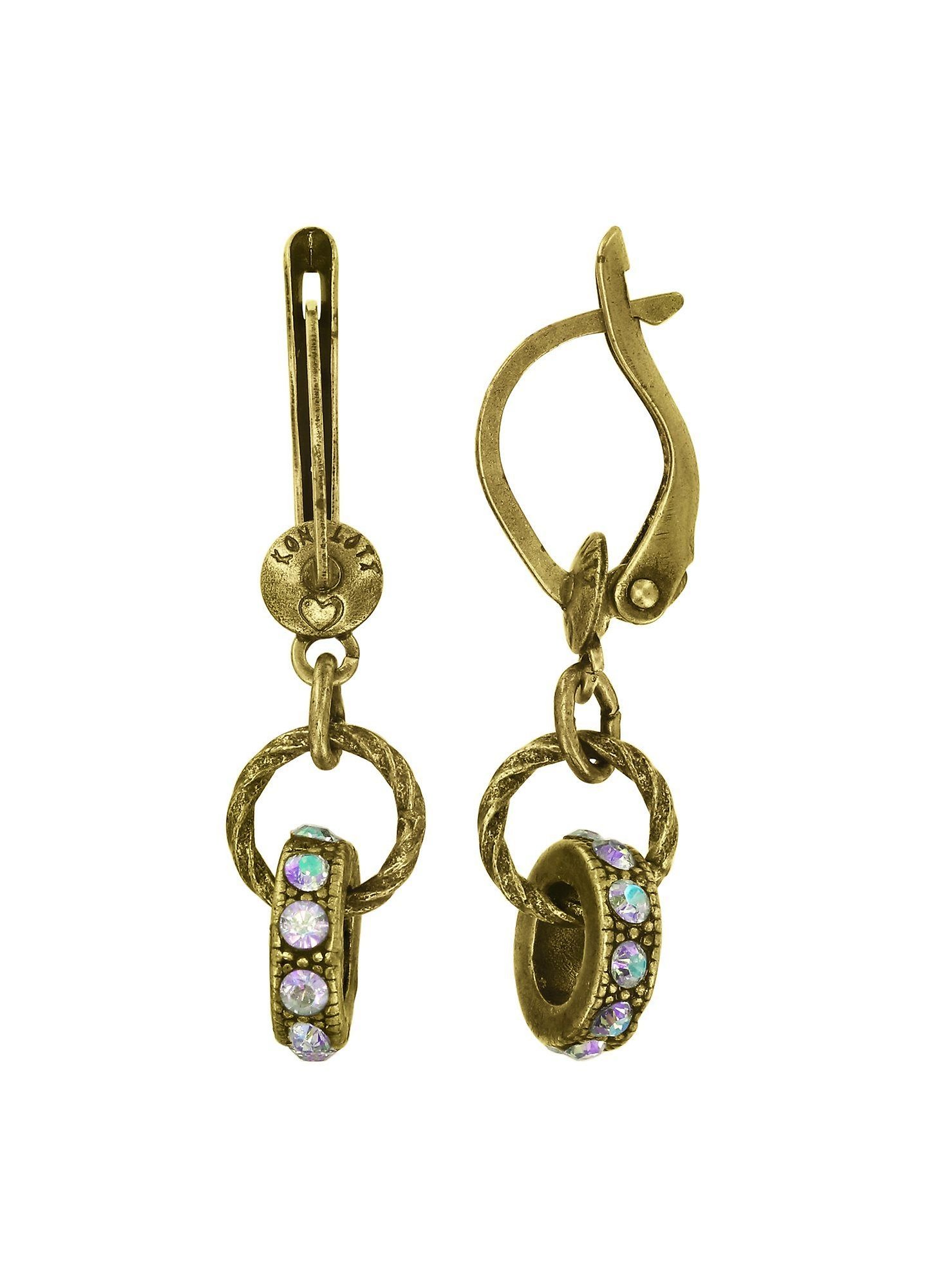 Bild für Ohrringe baumelnd Rings & Rhythm Messing  