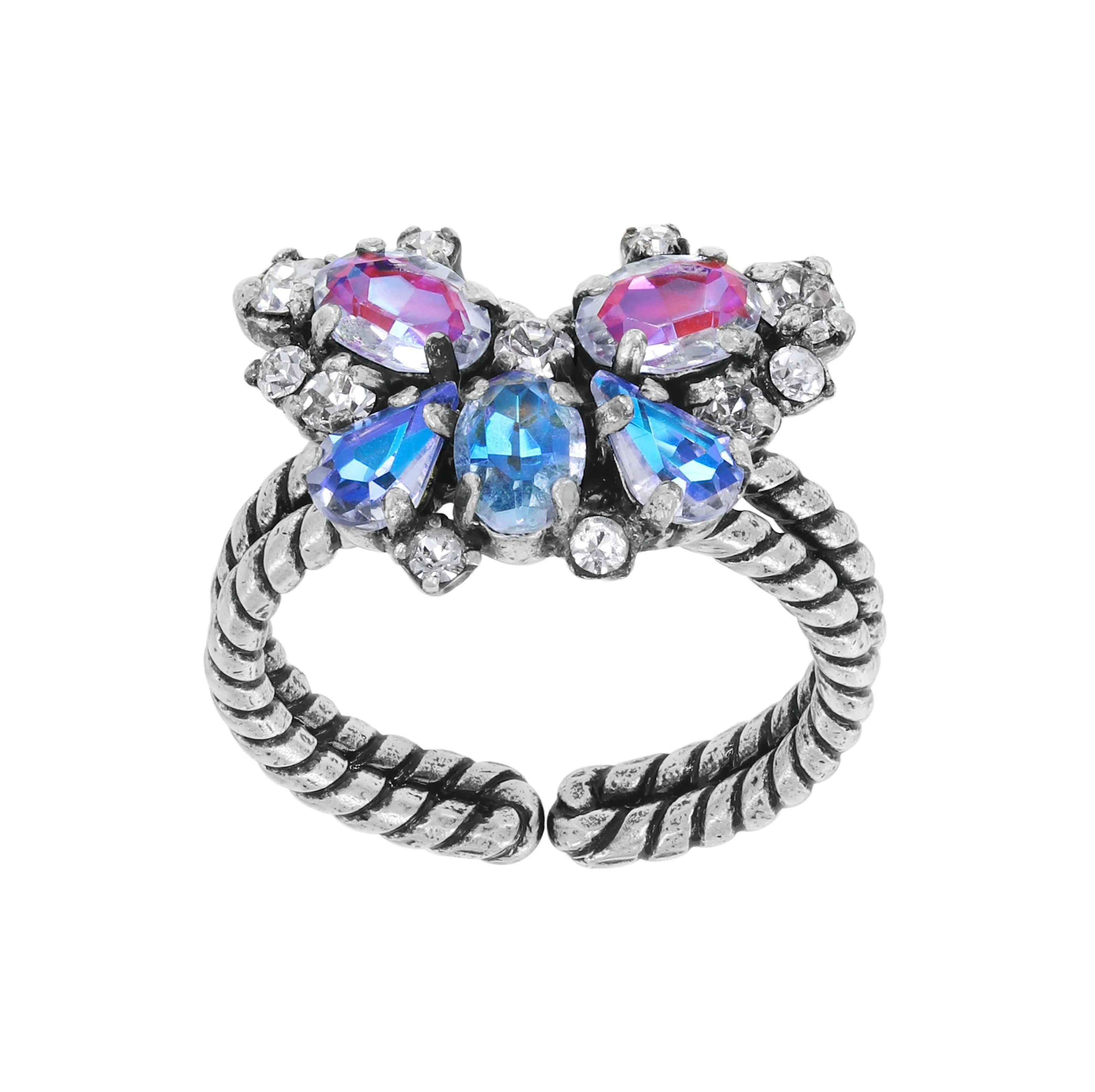 Bild für Ring Butterfly Dance Pastell Multi  Größe S