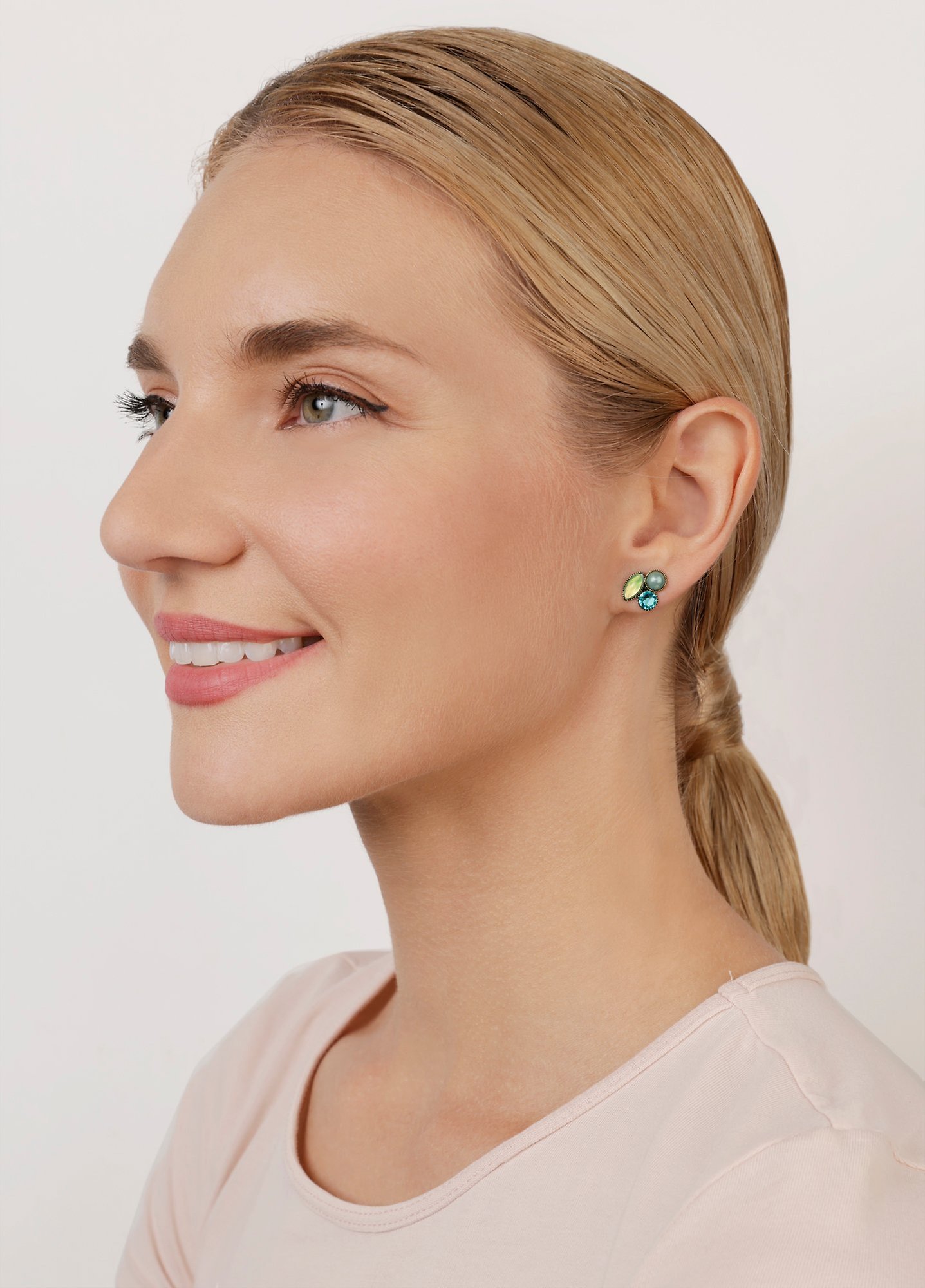 image for Earring stud Margarita Green  