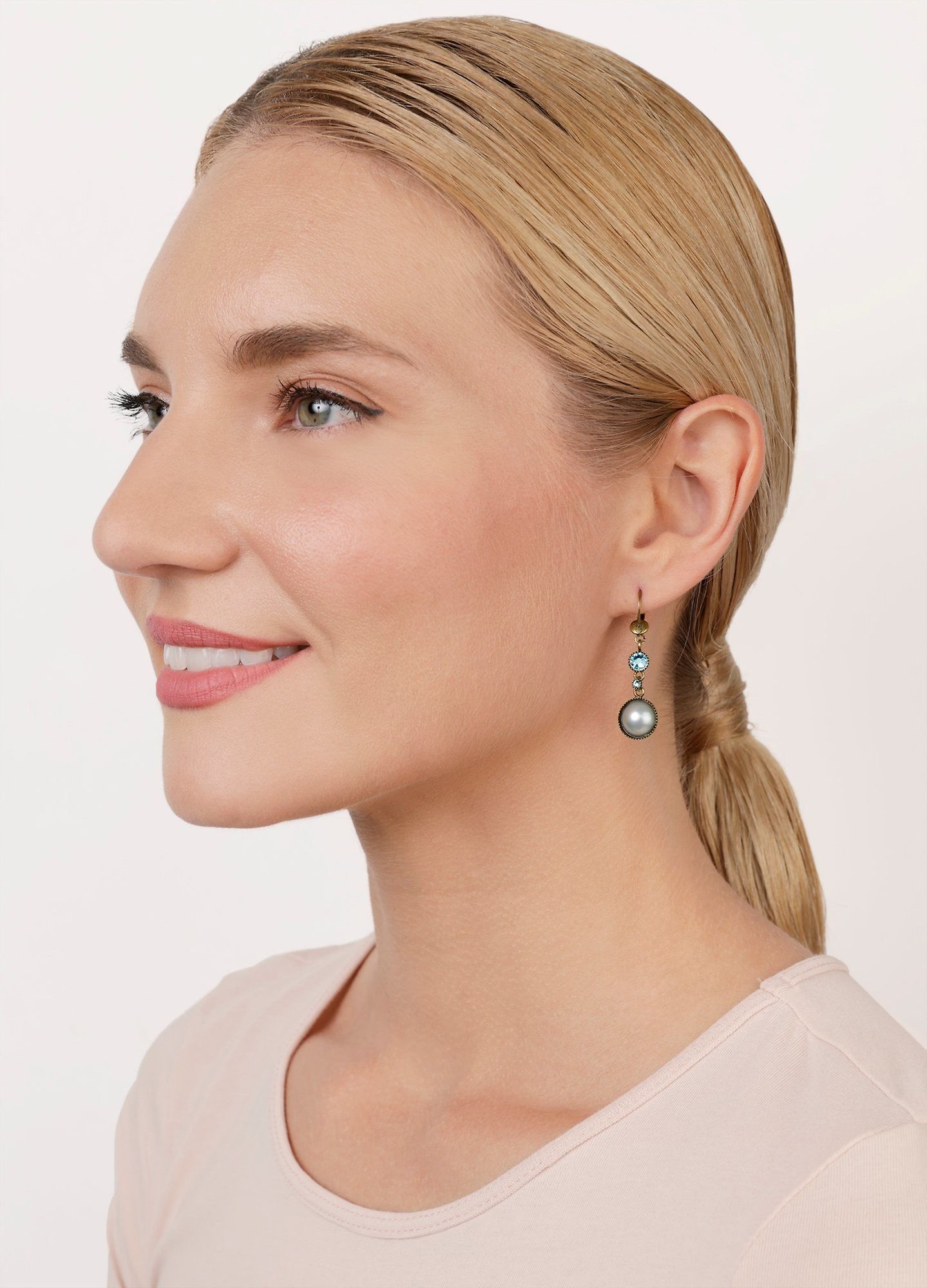 image for Earring Dangling Margarita Green  