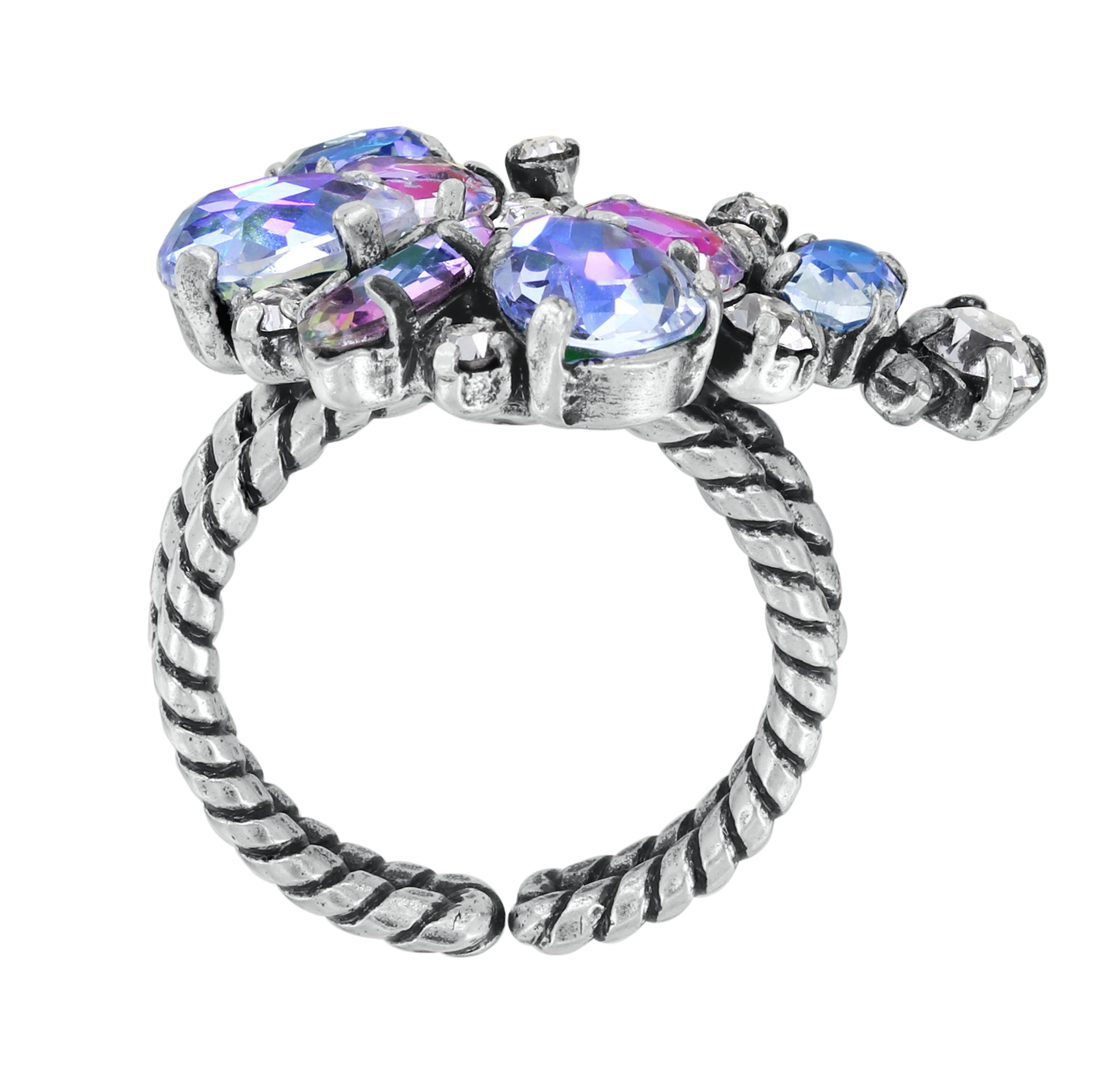 Bild für Ring Butterfly Dance Pastell Multi  Größe M