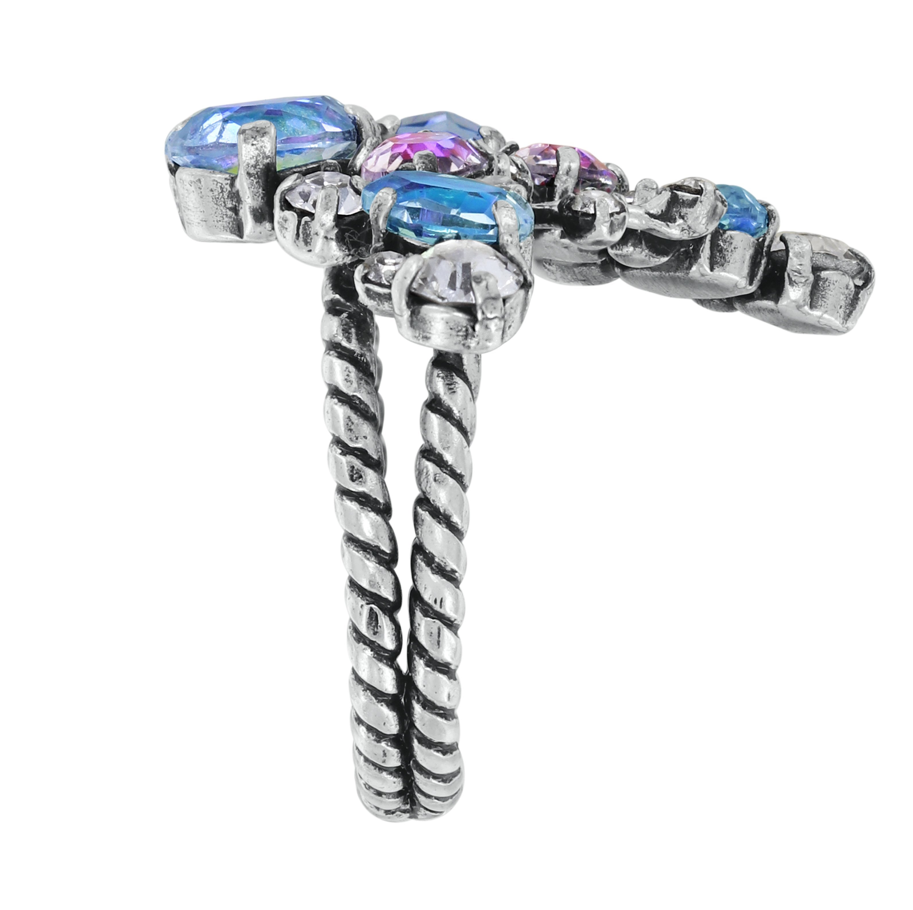 Bild für Ring Butterfly Dance Pastell Multi  Größe M