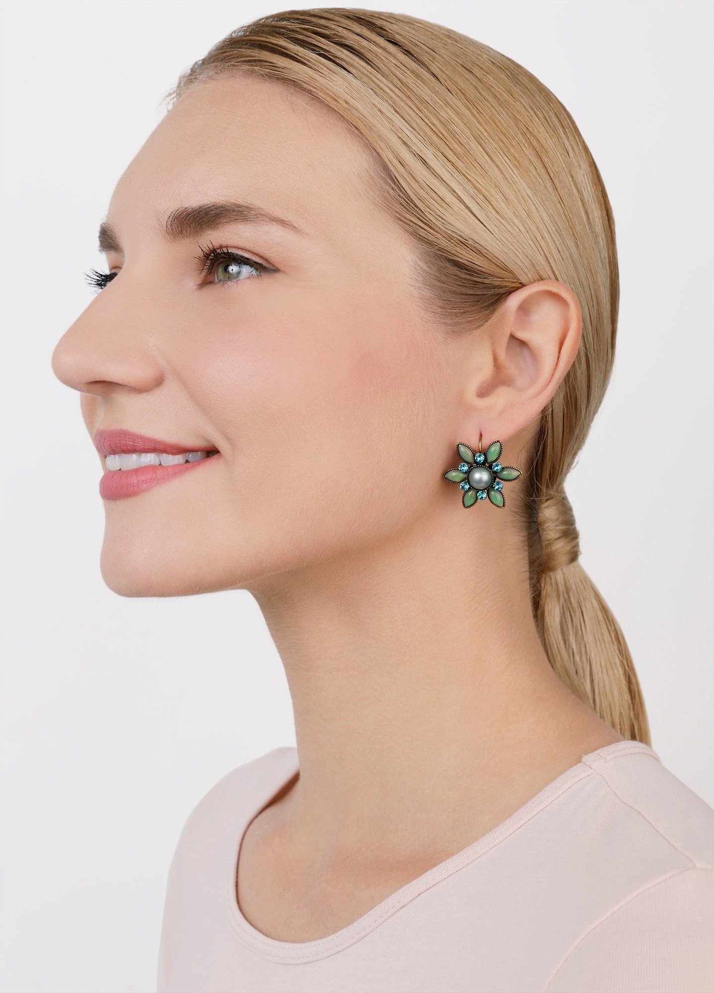 image for Earring Eurowire Margarita Green  