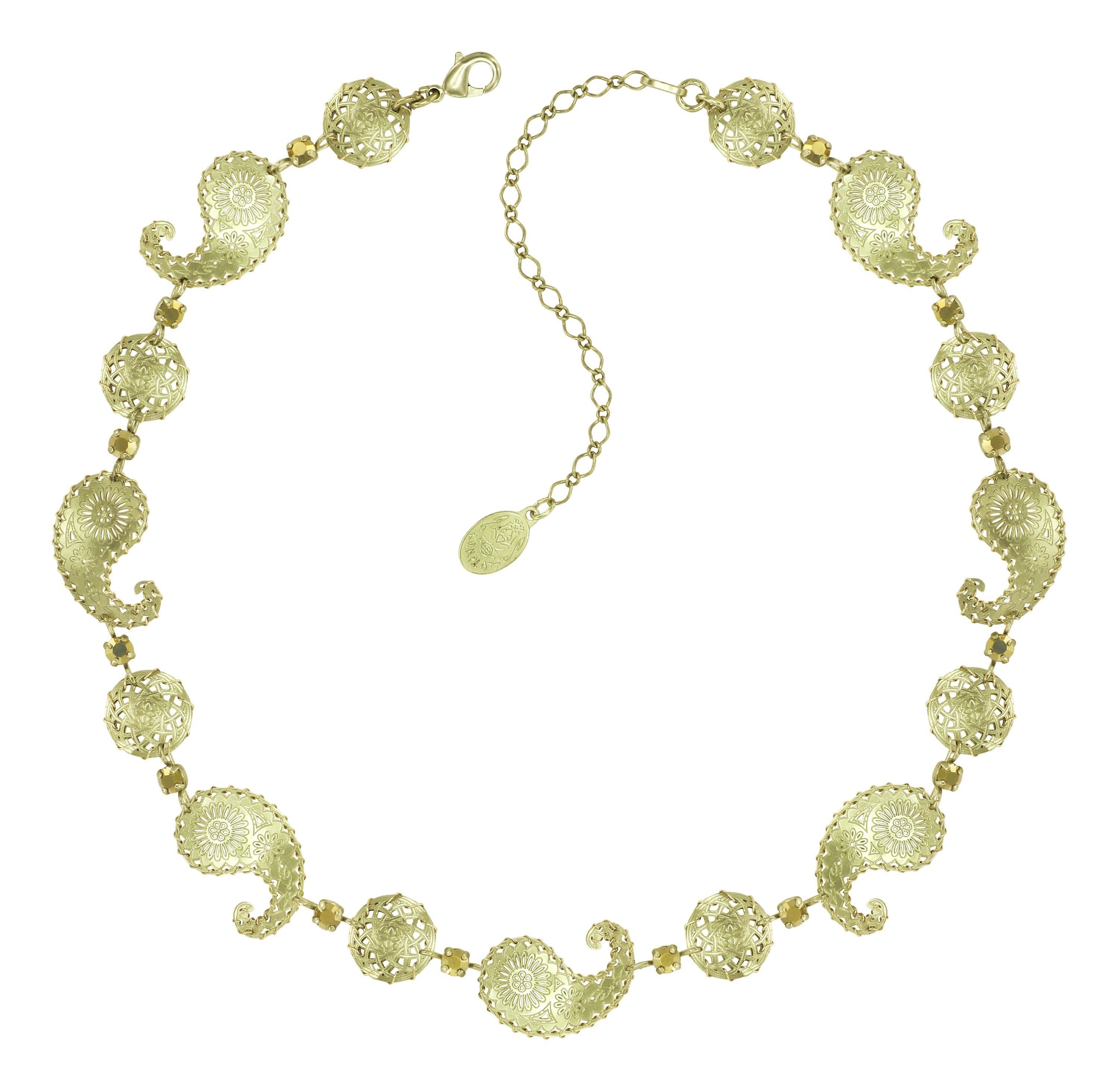 image for Necklace Paisley Brass  size S