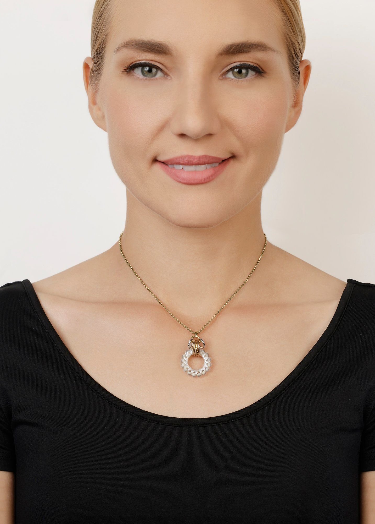 image pour Collier pendant Kaleidotropical Blanc  