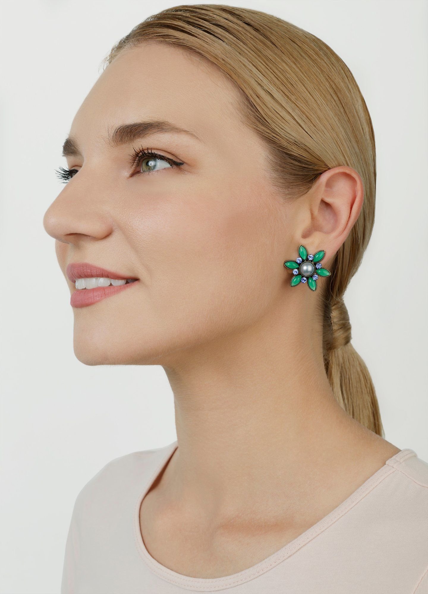image pour Boucles d'oreilles Clip Margarita Vert  
