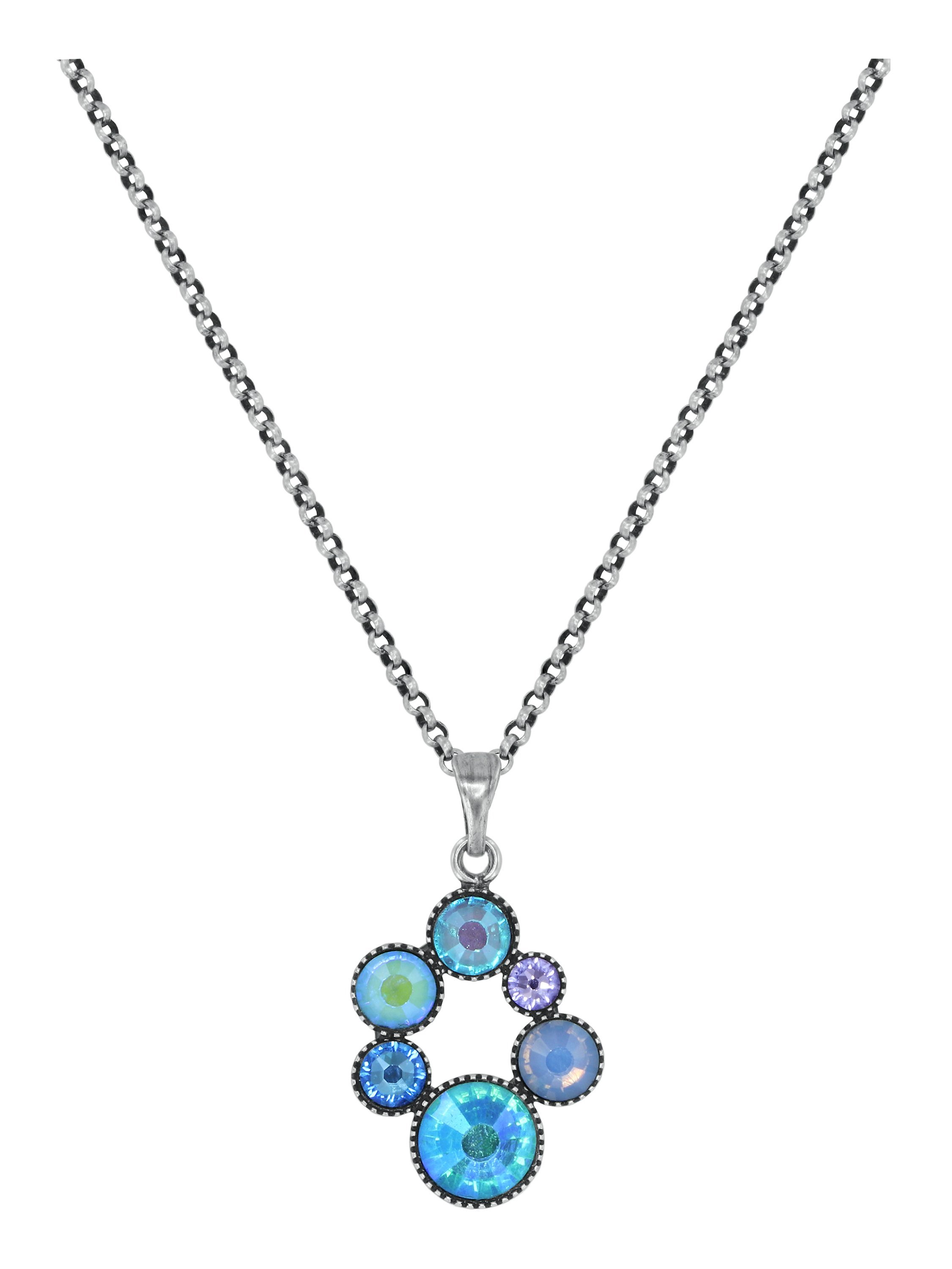 image pour Collier pendant Shopping Drops Bleu Clair  